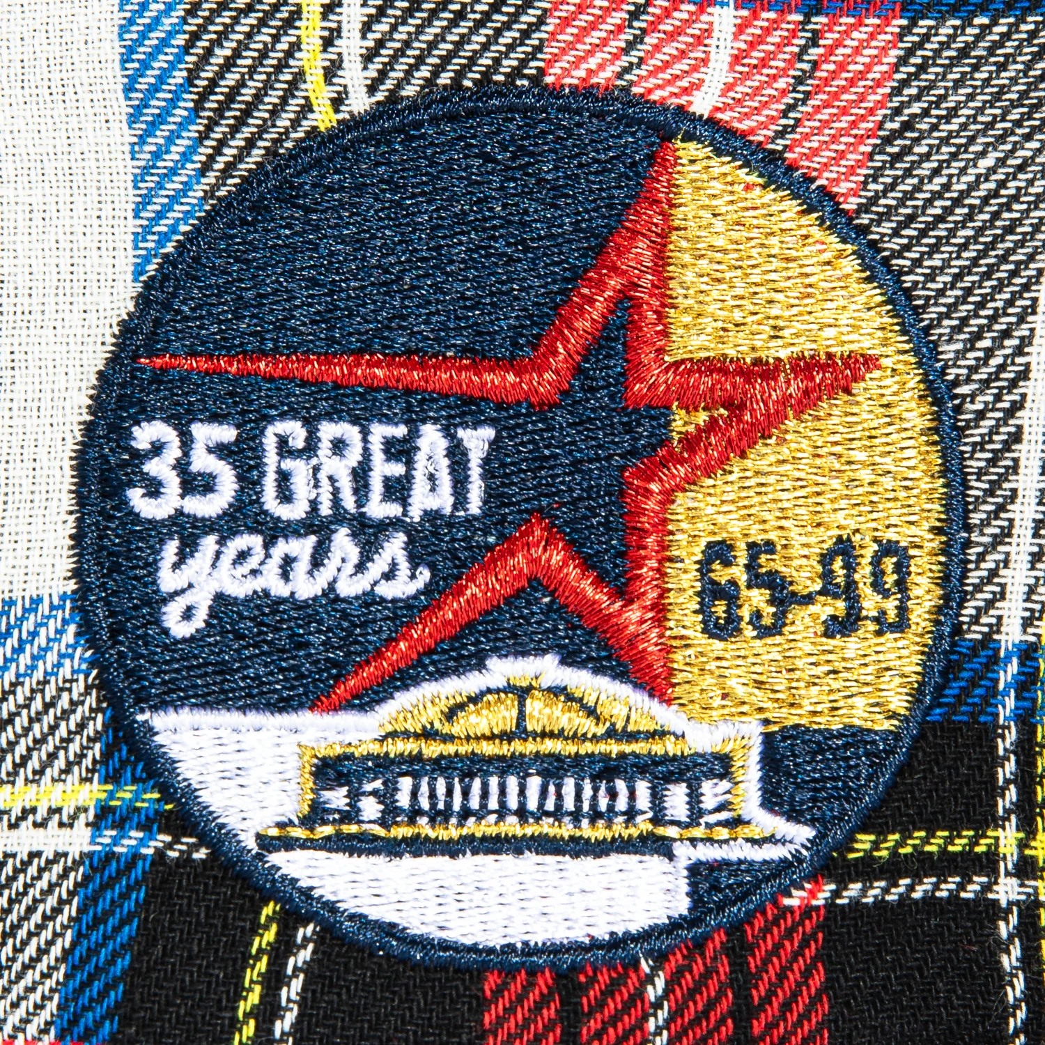 New Era 59Fifty Flannel Houston Astros 35th Anniversary Patch 1994 Hat - Red Flannel - Image 5