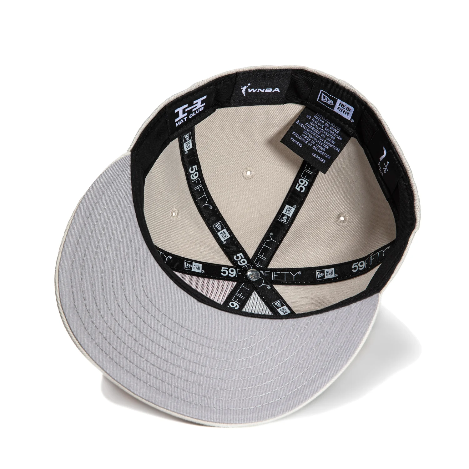 New Era 59Fifty Flawless Las Vegas Aces Logo Patch WNBA Logo Hat - Stone, Light Orange - Image 3