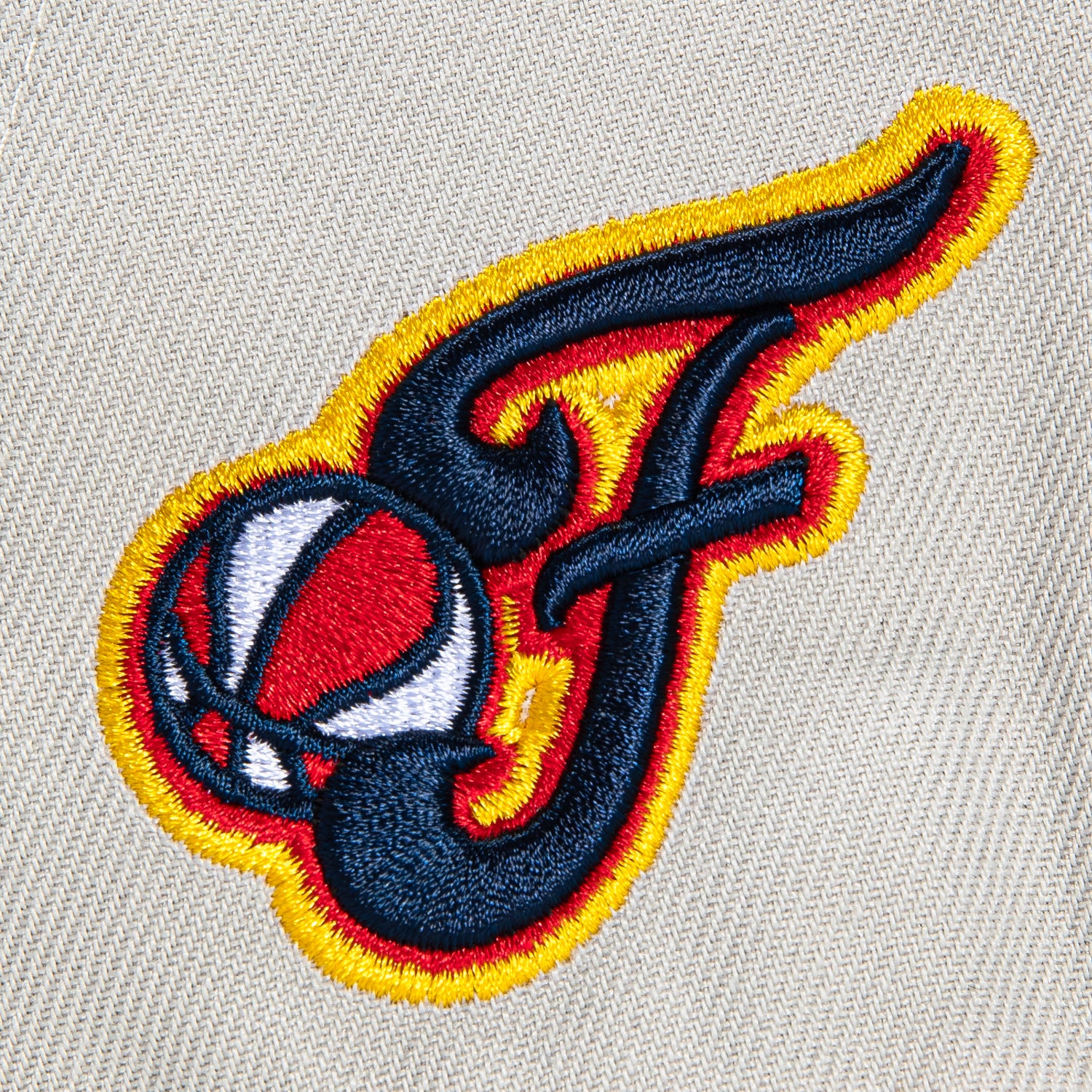 New Era 59Fifty Flawless Indiana Fever Logo Patch WNBA Logo Hat - Stone, Light Orange - Image 6