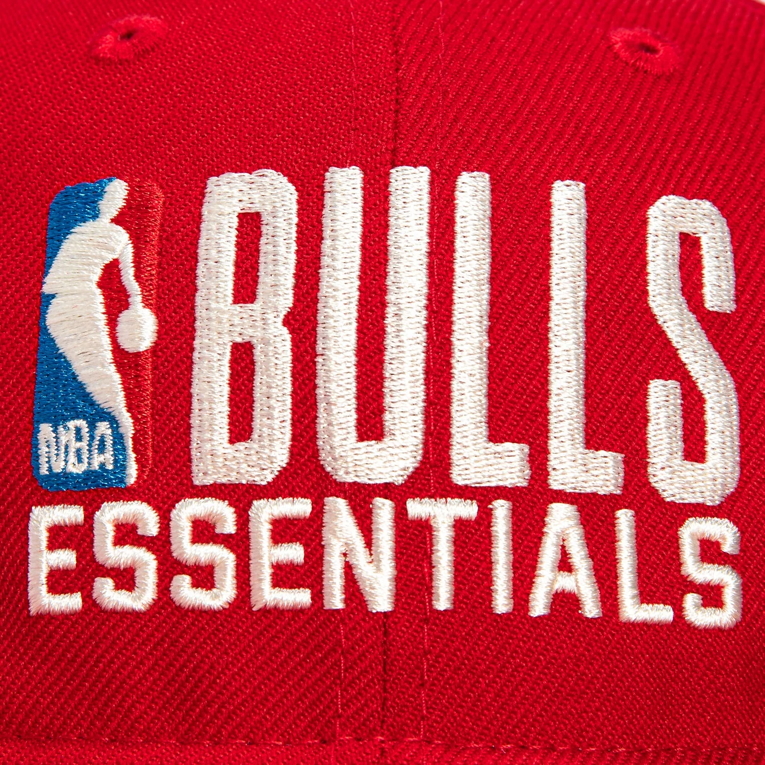 New Era 9Fifty Fear of God Chicago Bulls Essentials Snapback Retro Crown Hat - Red - Image 3