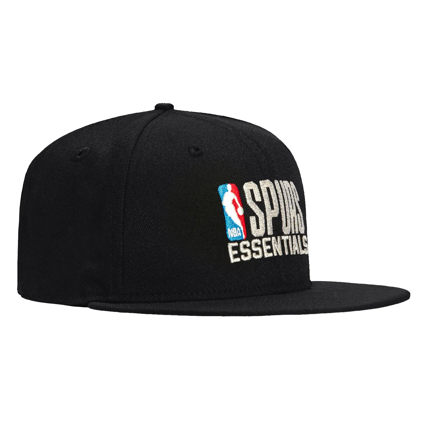 New Era 9Fifty Fear of God San Antonio Spurs Essentials Snapback Retro Crown Hat - Black