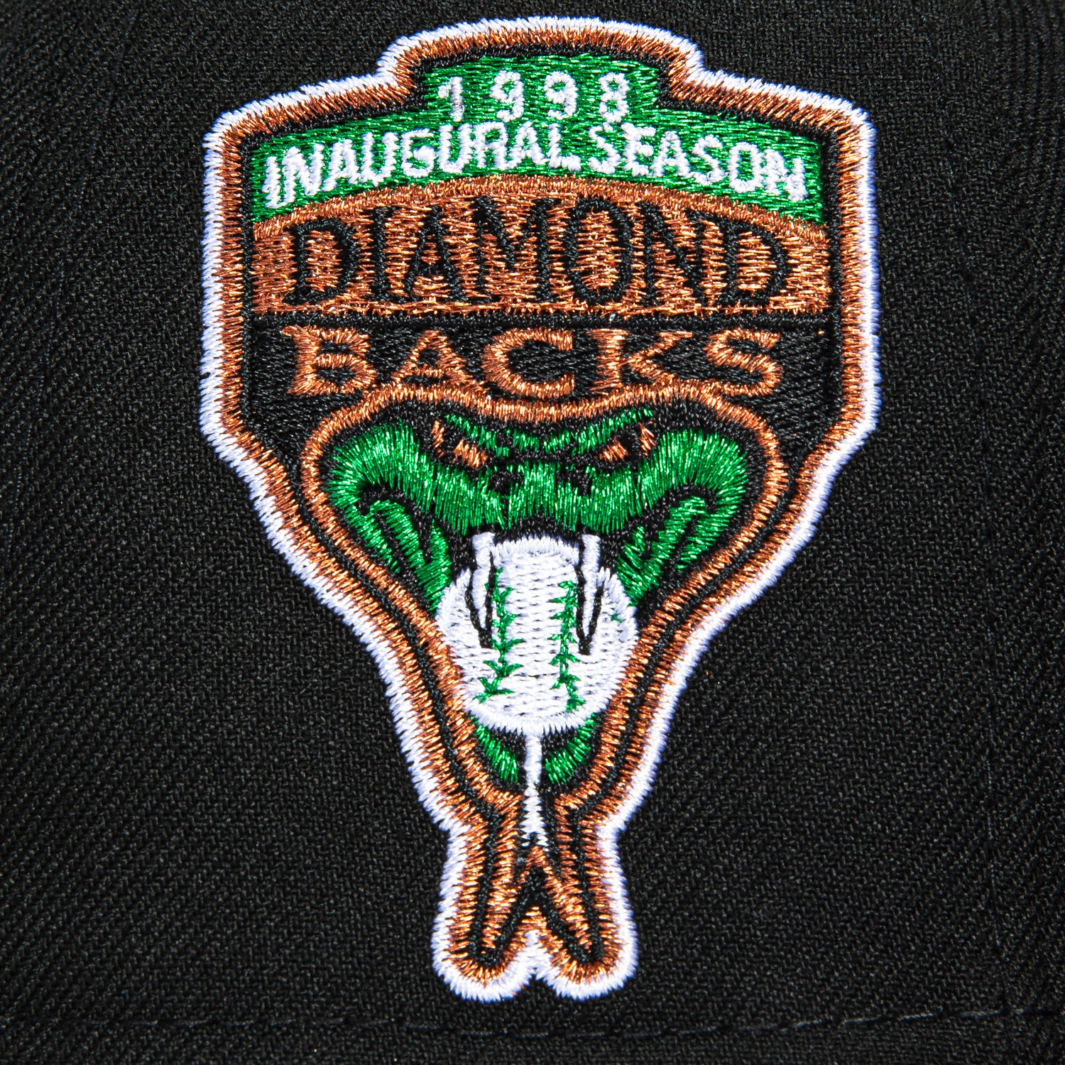 New Era 59Fifty Holiday Party Arizona Diamondbacks Inaugural Patch D Hat - Black, Sedona Red - Image 5