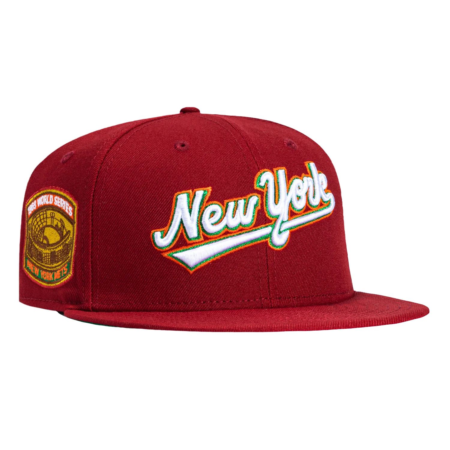 New Era 59Fifty Holiday Party New York Mets 1969 World Series Patch Hat - Brick