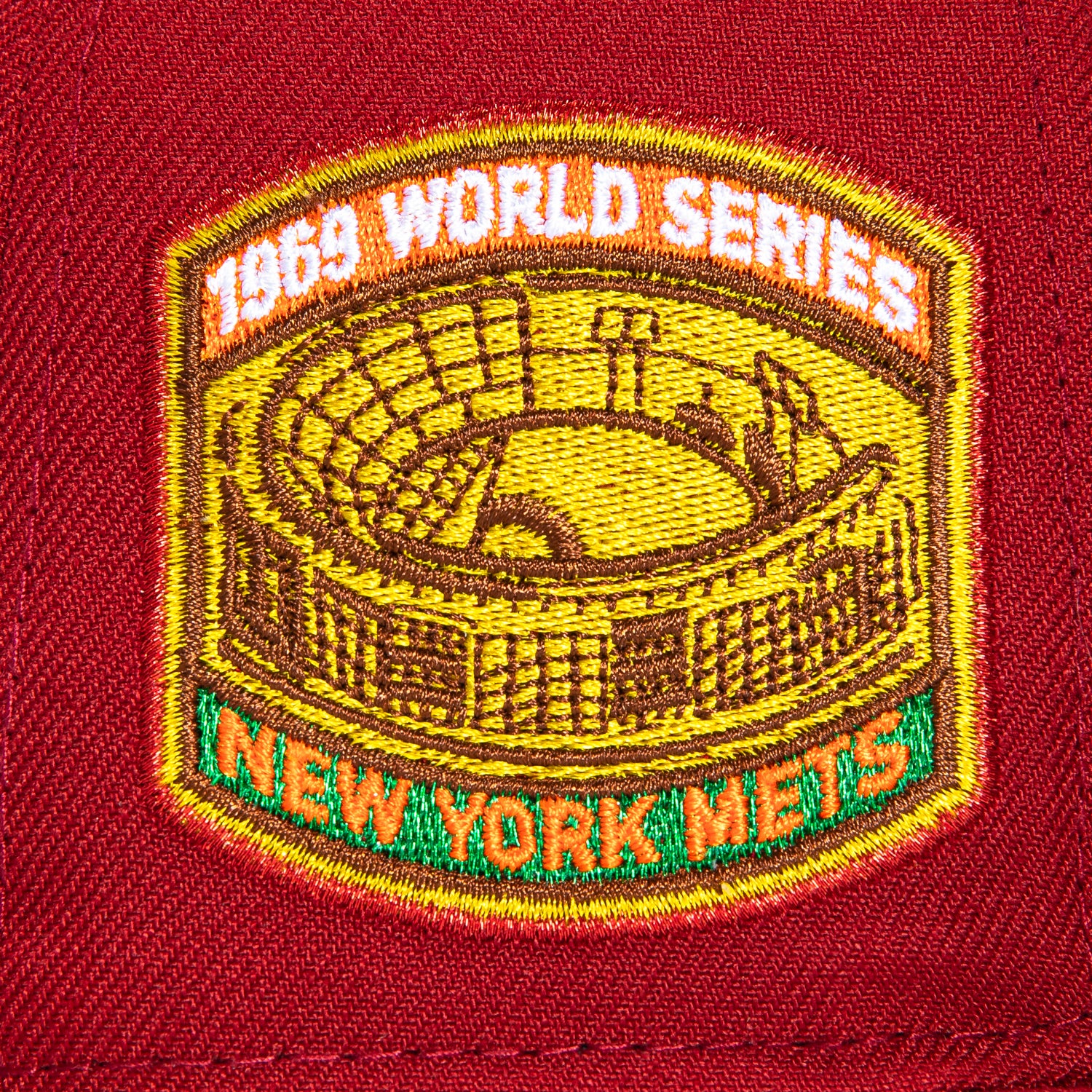 New Era 59Fifty Holiday Party New York Mets 1969 World Series Patch Hat - Brick - Image 5