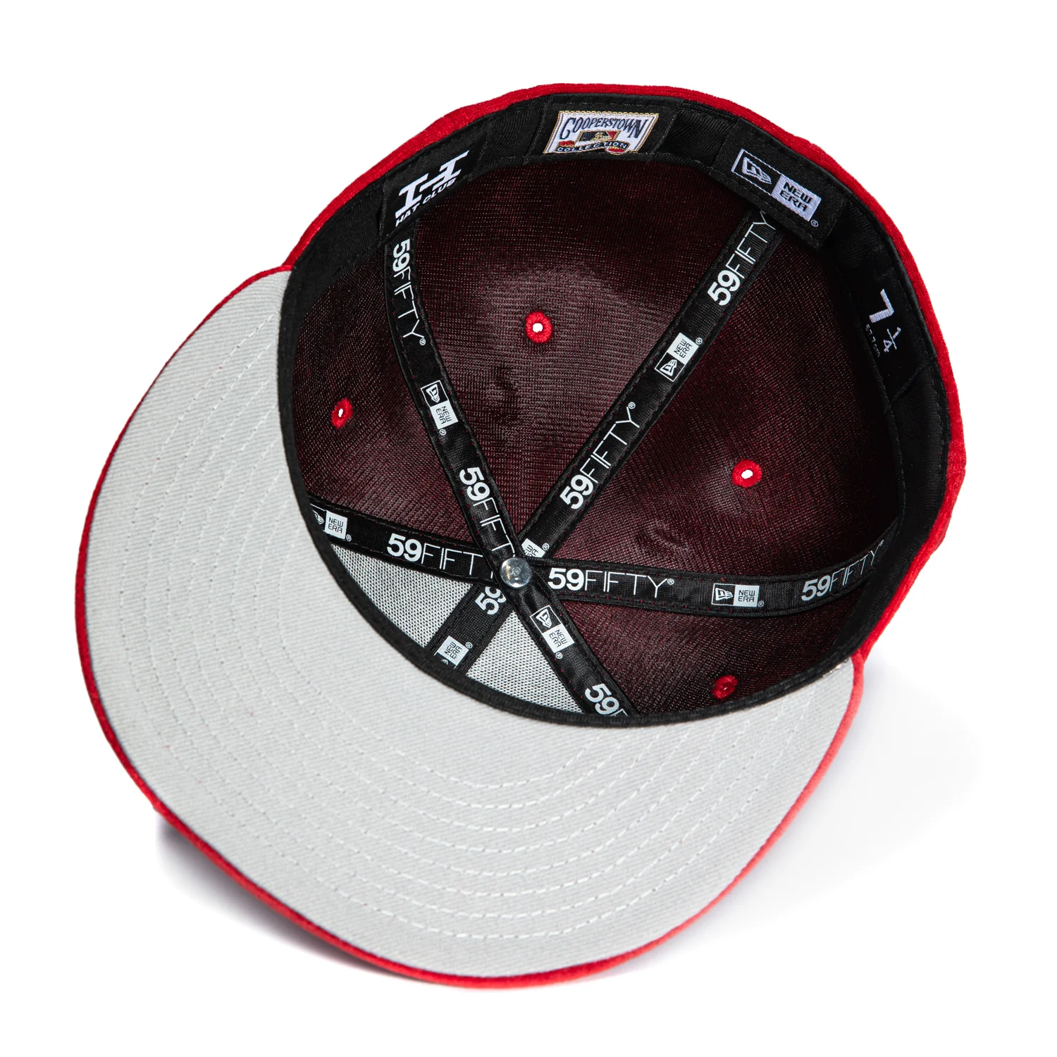 New Era 59Fifty Holiday Party New York Yankees 1949 World Series Patch Hat - Red - Image 2