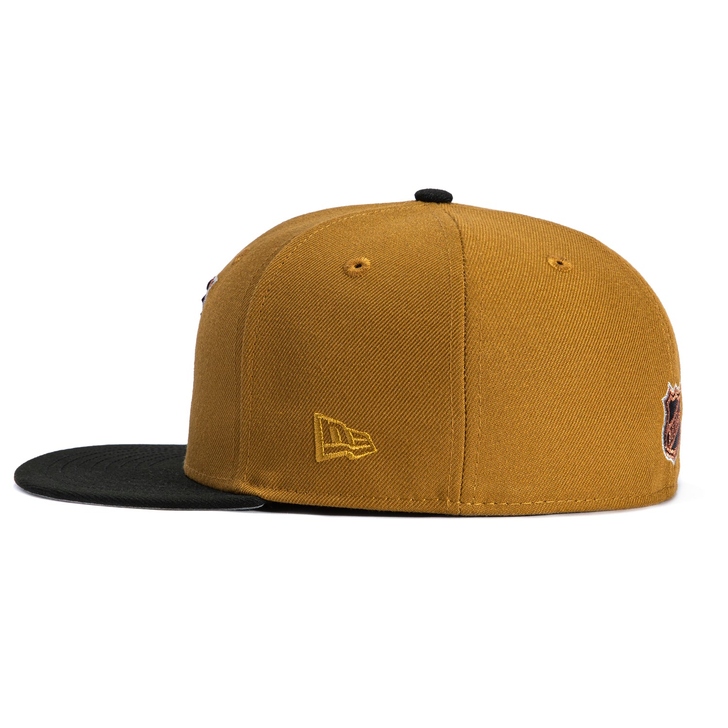 New Era 59Fifty St Louis Blues Logo Patch Hat - Gold, Black, Metallic Copper - Image 3