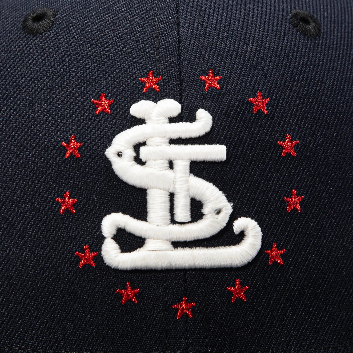 New Era 59Fifty Star Spangled Bangers St Louis Cardinals Final Season Patch Red UV Hat - Navy - Image 5