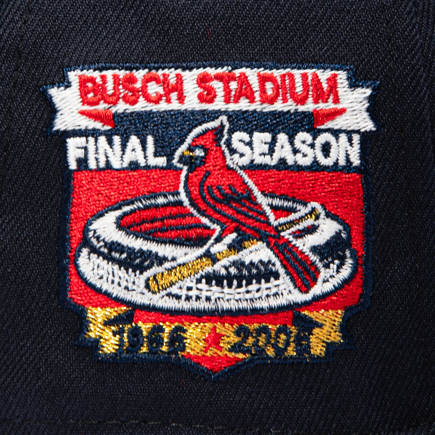 New Era 59Fifty Star Spangled Bangers St Louis Cardinals Final Season Patch Red UV Hat - Navy - Image 6