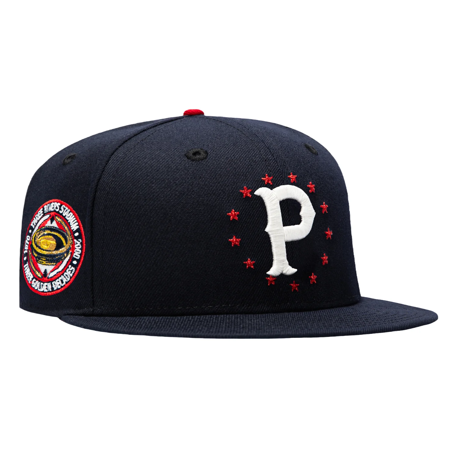 New Era 59Fifty Star Spangled Bangers Pittsburgh Pirates Three Rivers Stadium Patch Red UV Hat - Navy