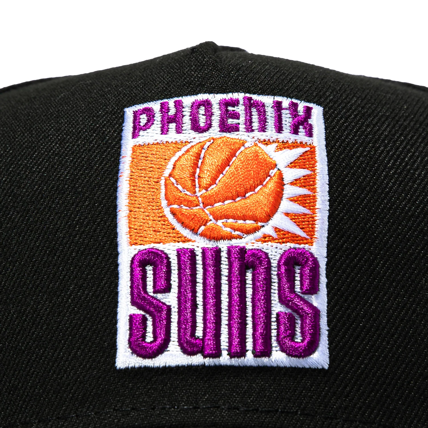 New Era 9Forty A-Frame Black Dome Phoenix Suns 30th Anniversary Patch 1968 Snapback Hat - Black - Image 3