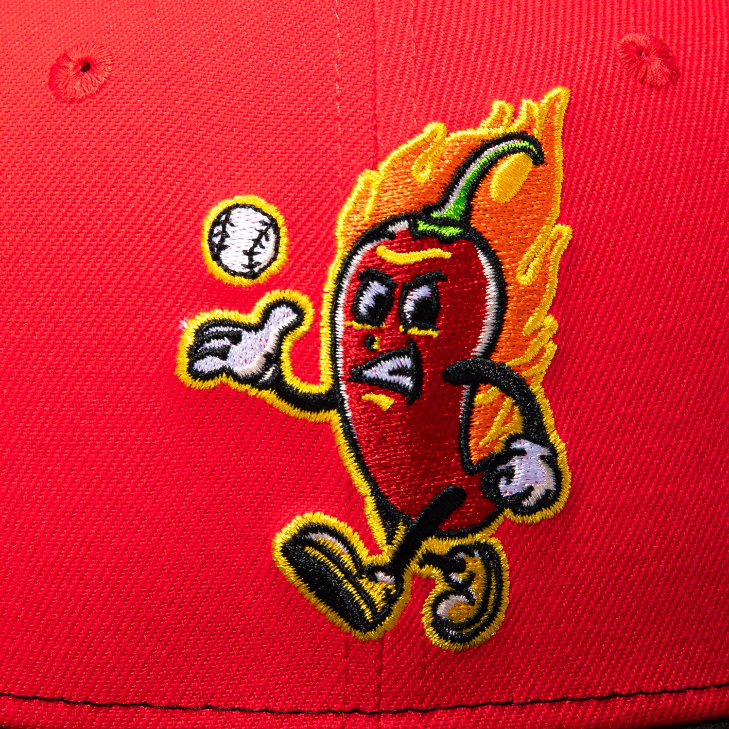 New Era 59Fifty Lake County Captains Copa Rail Hat - Infrared, Black - Image 4