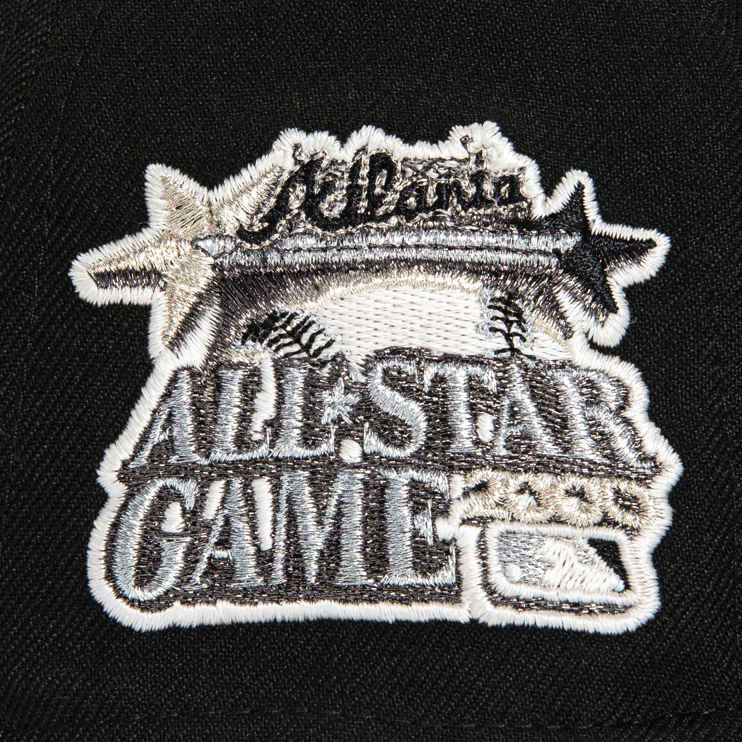 New Era 59Fifty Glow in the Dark Atlanta Braves 2000 All Star Game Patch Hat - Black, White - Image 5