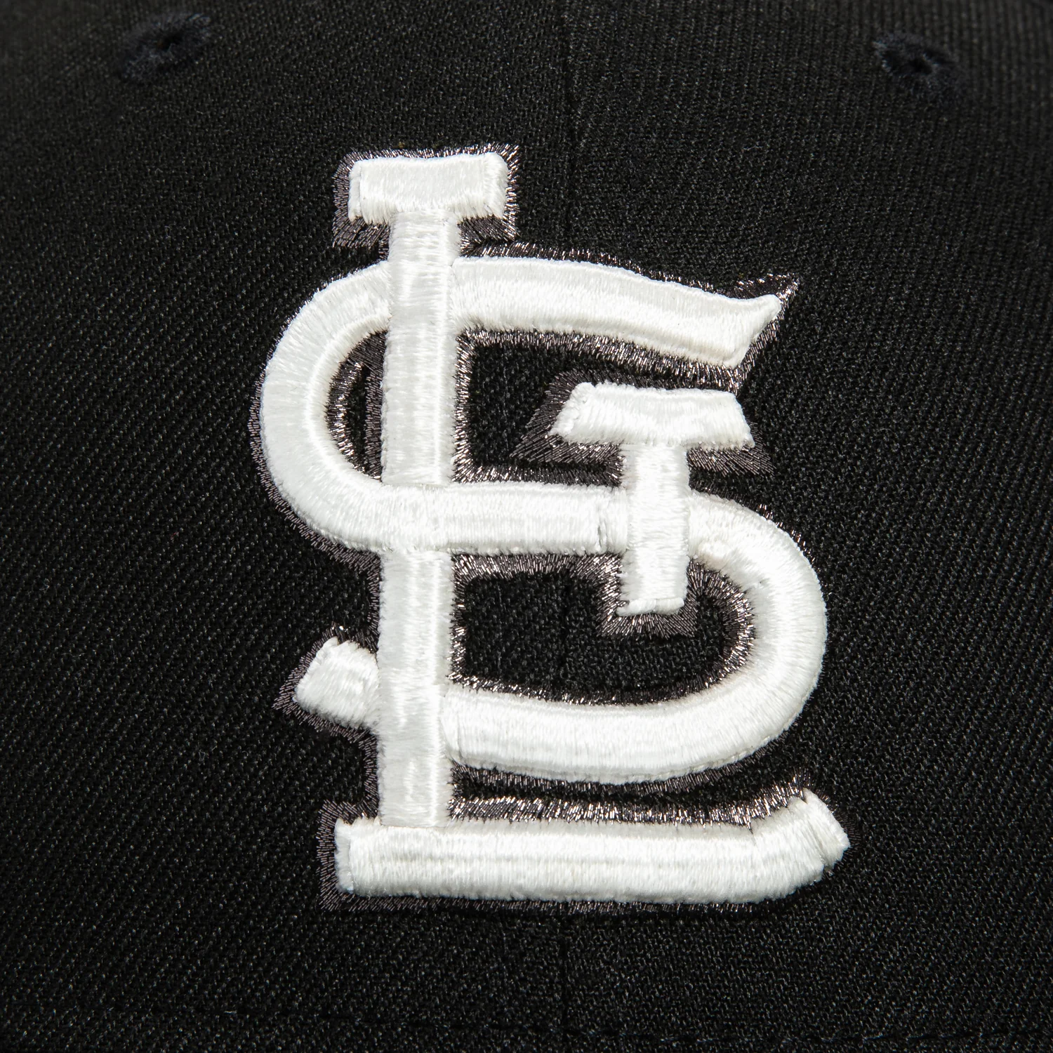 New Era 59Fifty Glow in the Dark St Louis Cardinals 2011 World Series Patch Hat - Black, White - Image 4