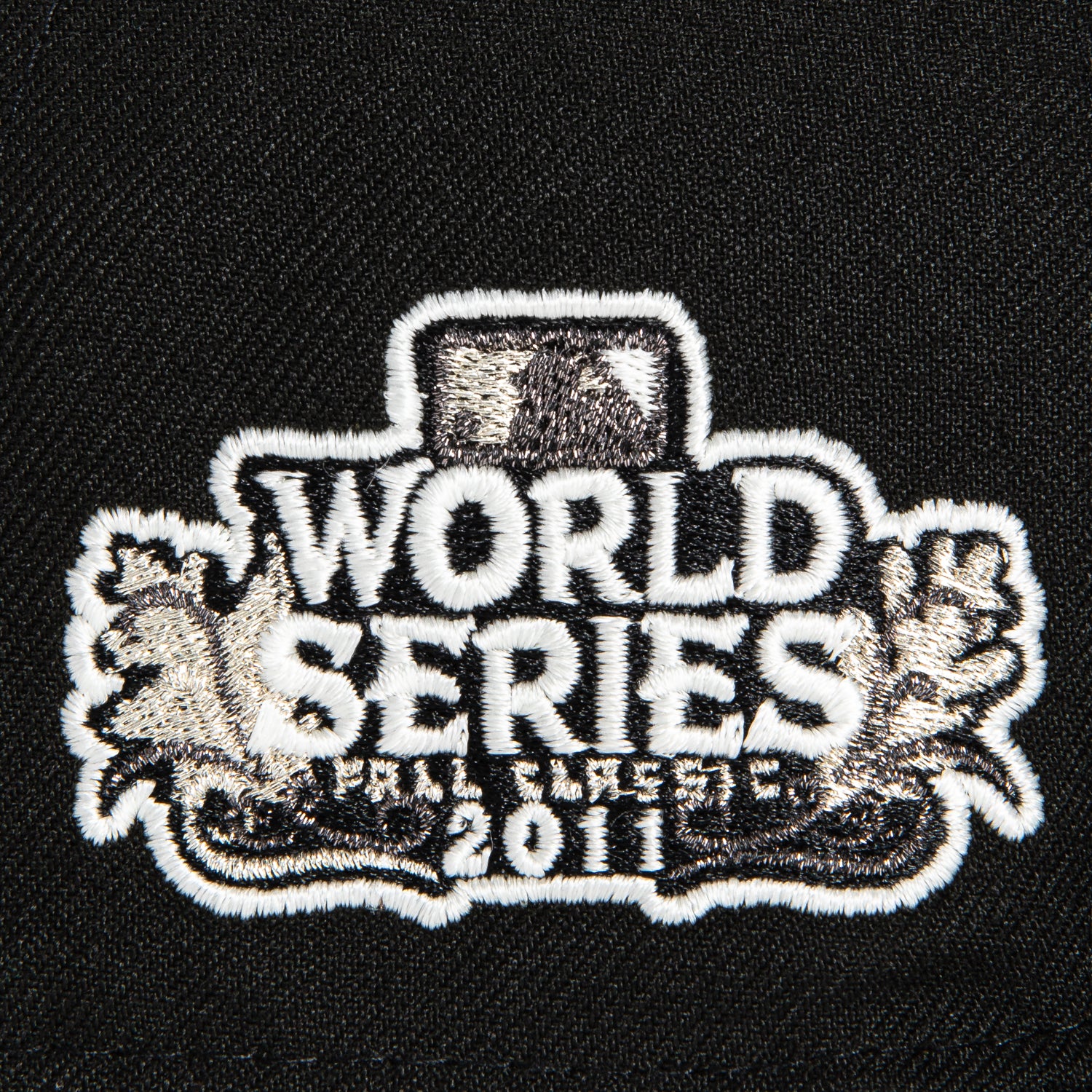 New Era 59Fifty Glow in the Dark St Louis Cardinals 2011 World Series Patch Hat - Black, White - Image 5