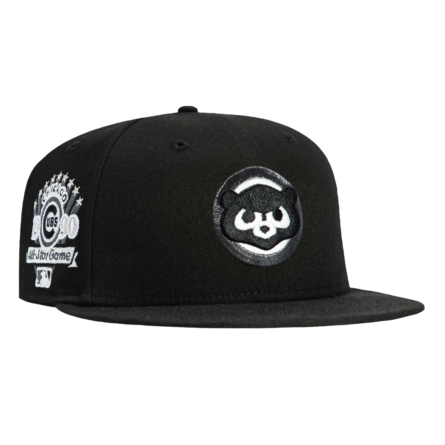 New Era 59Fifty Glow in the Dark Chicago Cubs 1990 All Star Game Patch Hat - Black, White