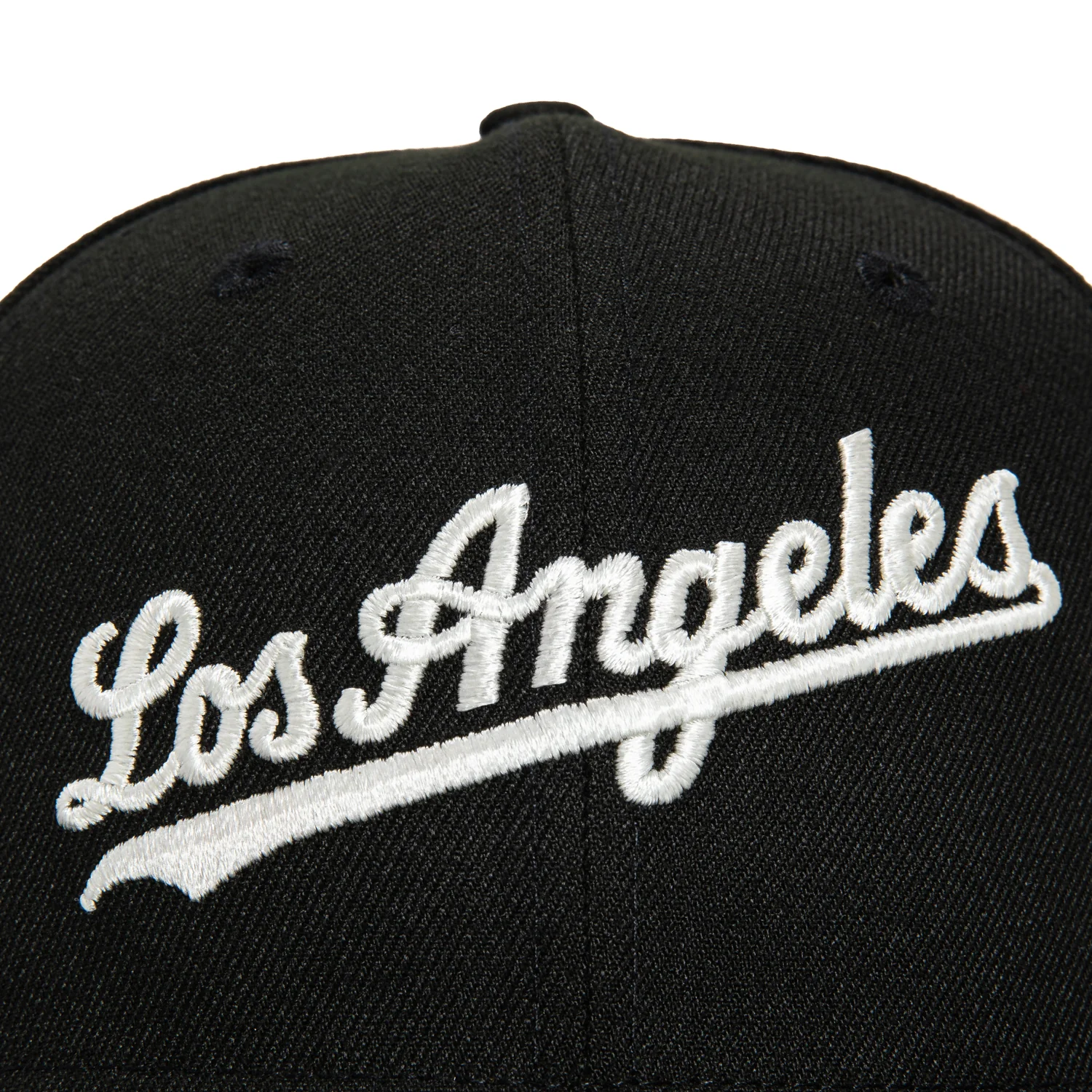 New Era 59Fifty Glow in the Dark Los Angeles Dodgers 60th Anniversary Stadium Patch Script Hat - Black, White - Image 4