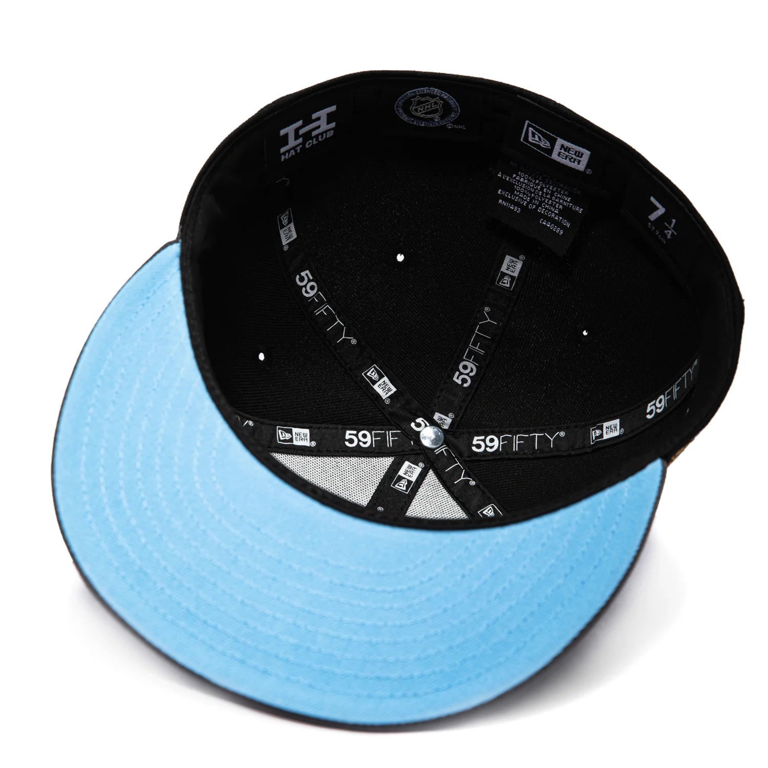 New Era 59Fifty Vegas Golden Knights 2022 All Star Game Patch Light Blue UV Hat - Black, Graphite - Image 2