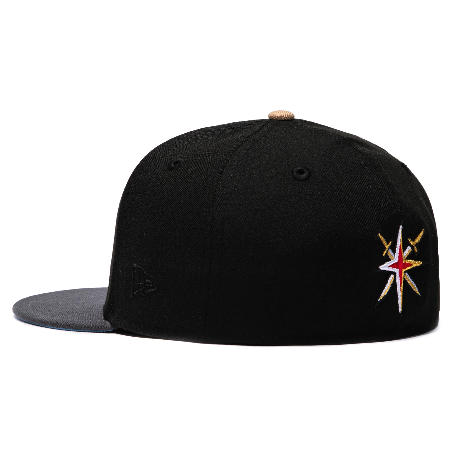New Era 59Fifty Vegas Golden Knights 2022 All Star Game Patch Light Blue UV Hat - Black, Graphite - Image 3