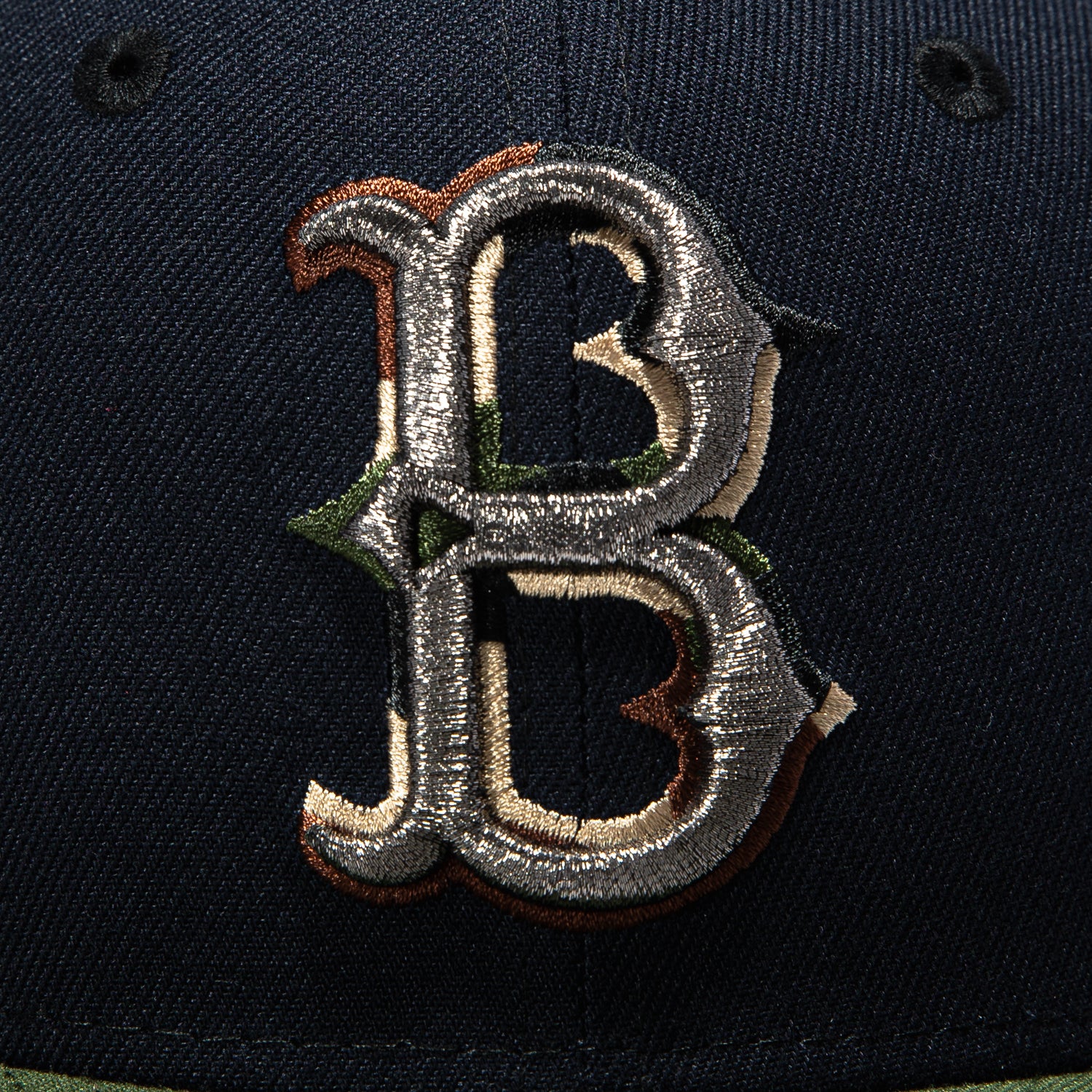 New Era 59Fifty Brooklyn Dodgers 1942 All Star Game Patch Light Blue UV Hat - Black, Olive - Image 4