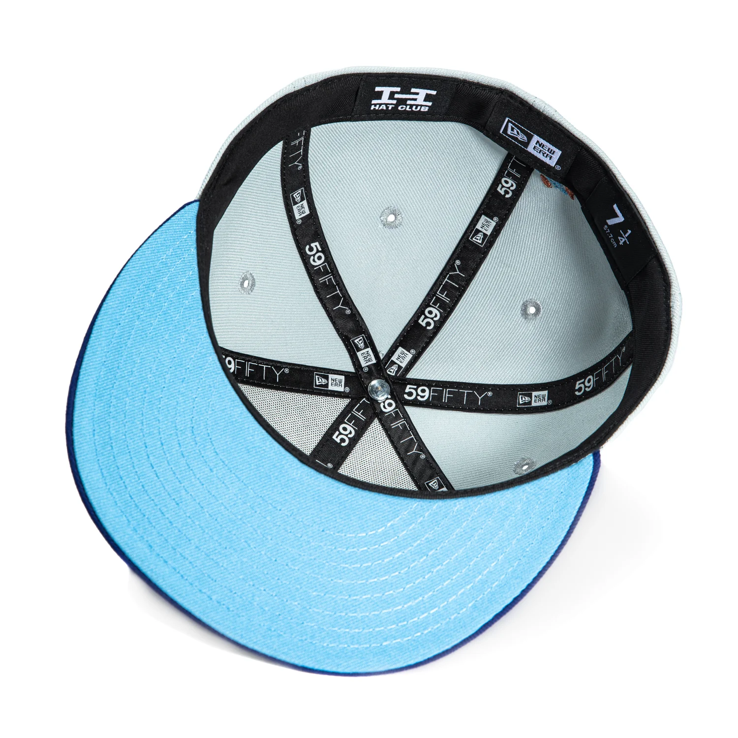 New Era 59Fifty PBJ Bones Mask Hat - Grey, Royal - Image 2