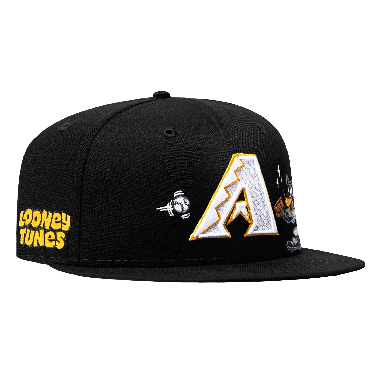 New Era 9Fifty Looney Tunes Arizona Diamondbacks Daffy Patch Snapback Hat - Black