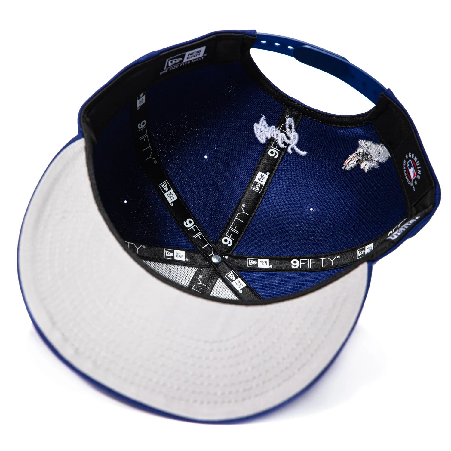 New Era 9Fifty Looney Tunes Los Angeles Dodgers Bugs Patch Snapback Hat - Royal - Image 2