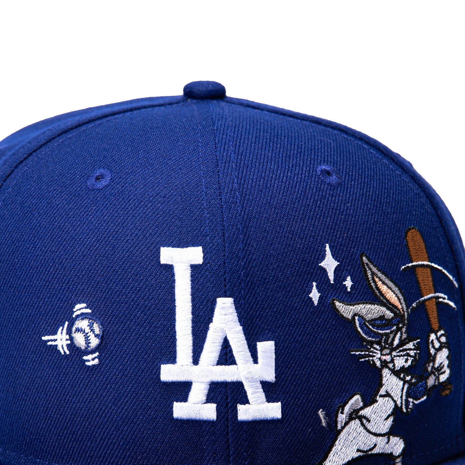 New Era 9Fifty Looney Tunes Los Angeles Dodgers Bugs Patch Snapback Hat - Royal - Image 5