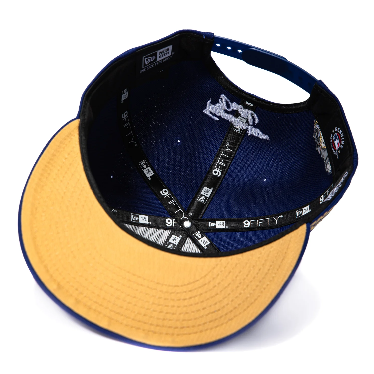 New Era 9Fifty Looney Tunes Los Angeles Dodgers Taz Patch Snapback Hat - Royal - Image 2