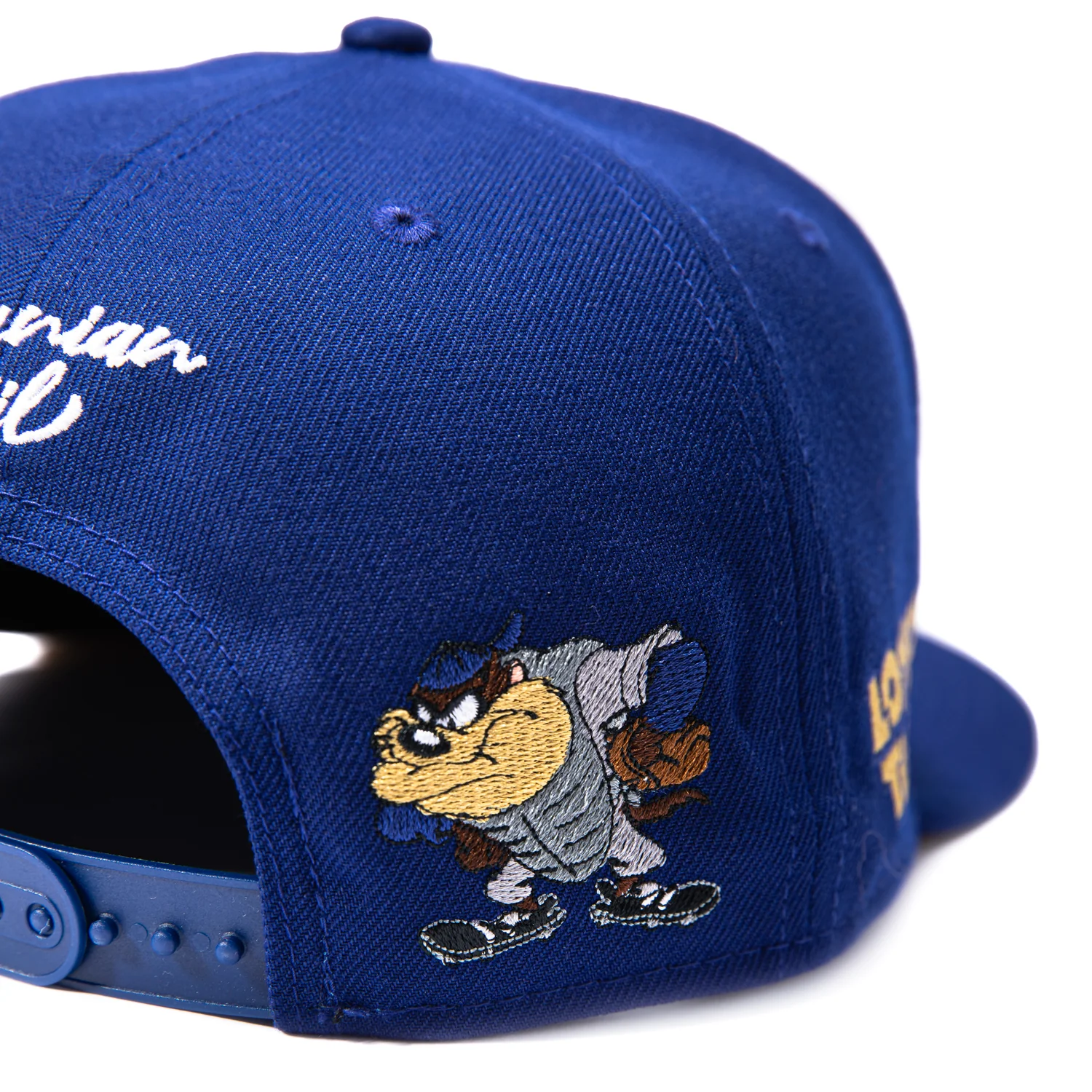 New Era 9Fifty Looney Tunes Los Angeles Dodgers Taz Patch Snapback Hat - Royal - Image 4