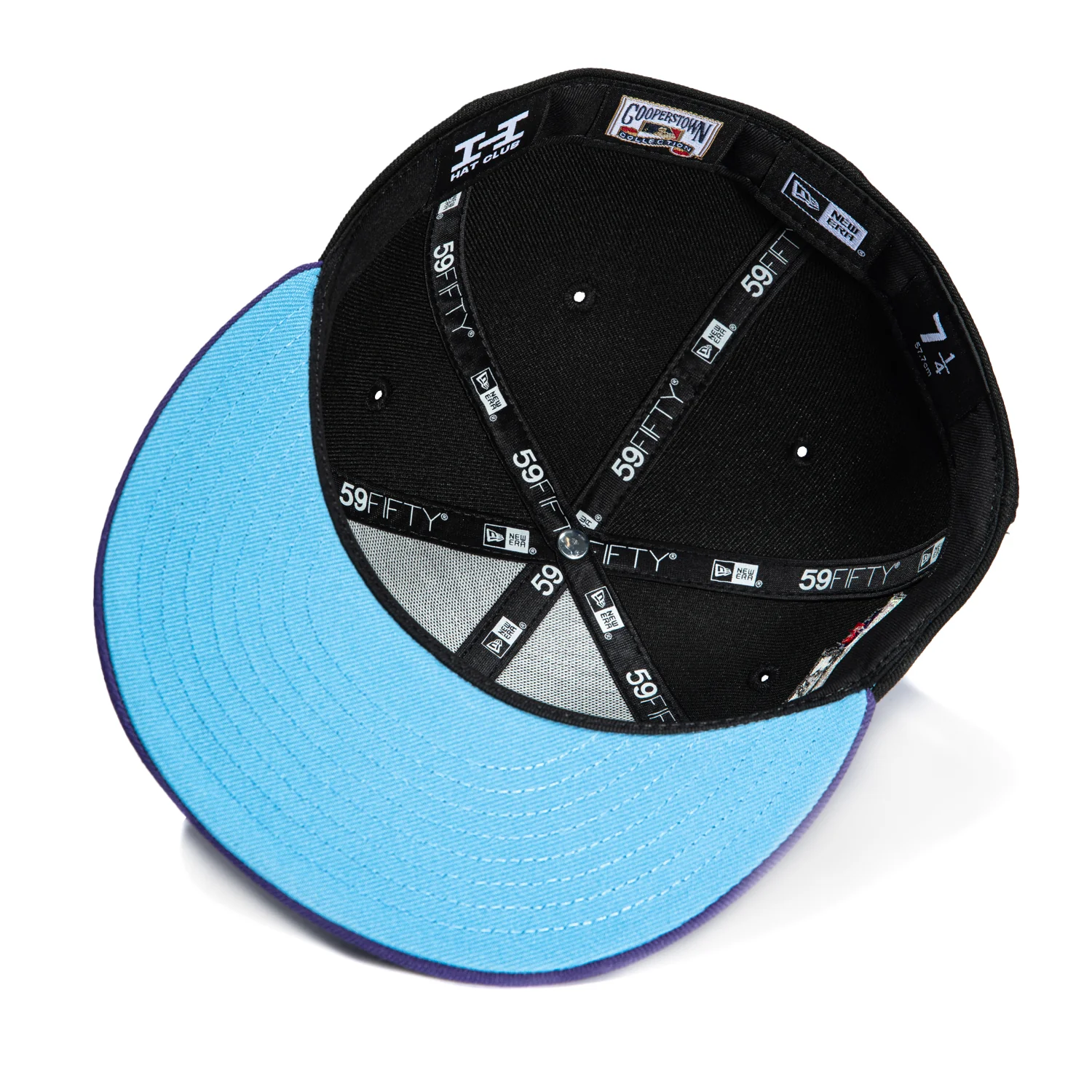 New Era 59Fifty San Francisco Giants 2012 World Series Patch Gradient Light Blue UV Hat - Black, Purple - Image 2