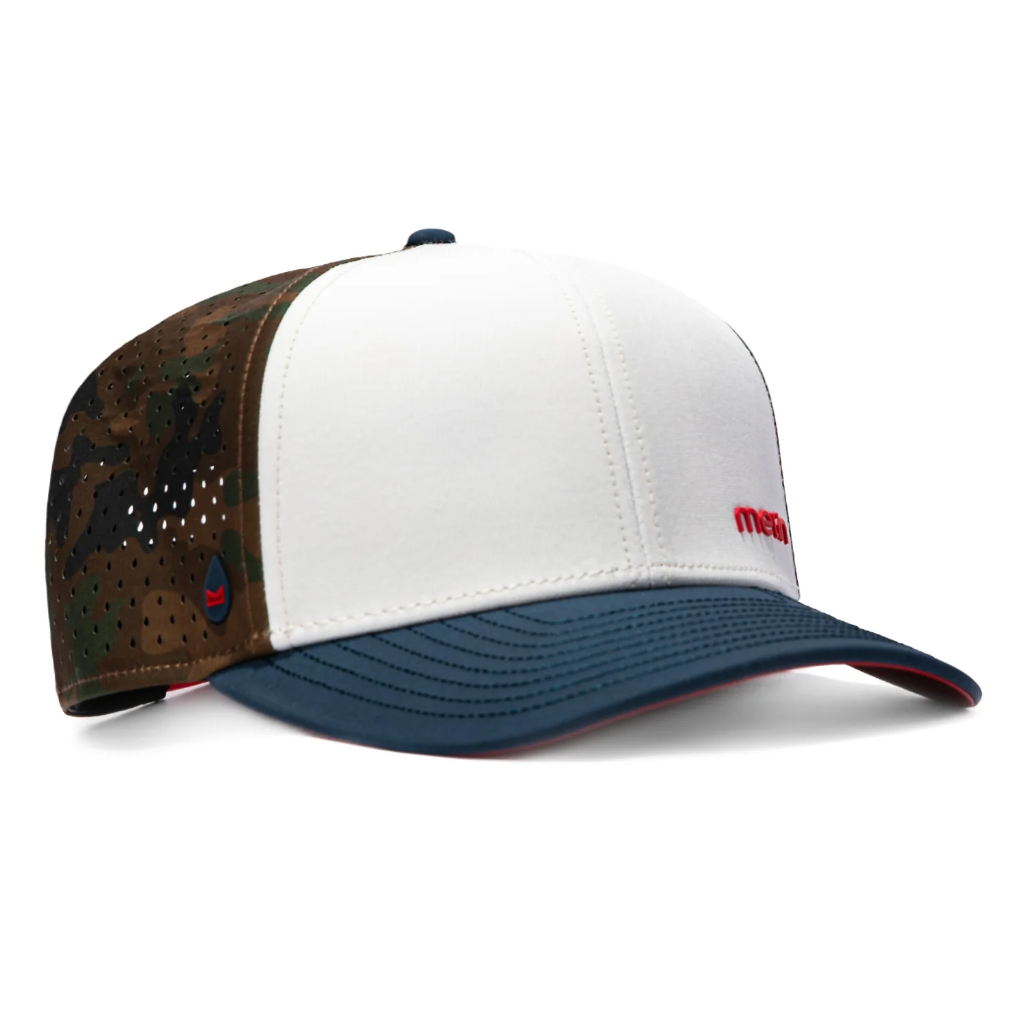 Melin Compass Merica Hydro Snapback Camo Hat - White, Navy, Royal