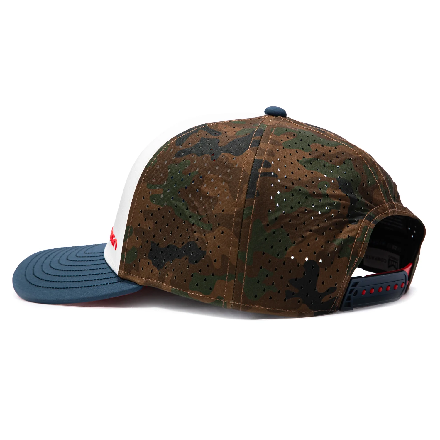 Melin Compass Merica Hydro Snapback Camo Hat - White, Navy, Royal - Image 3