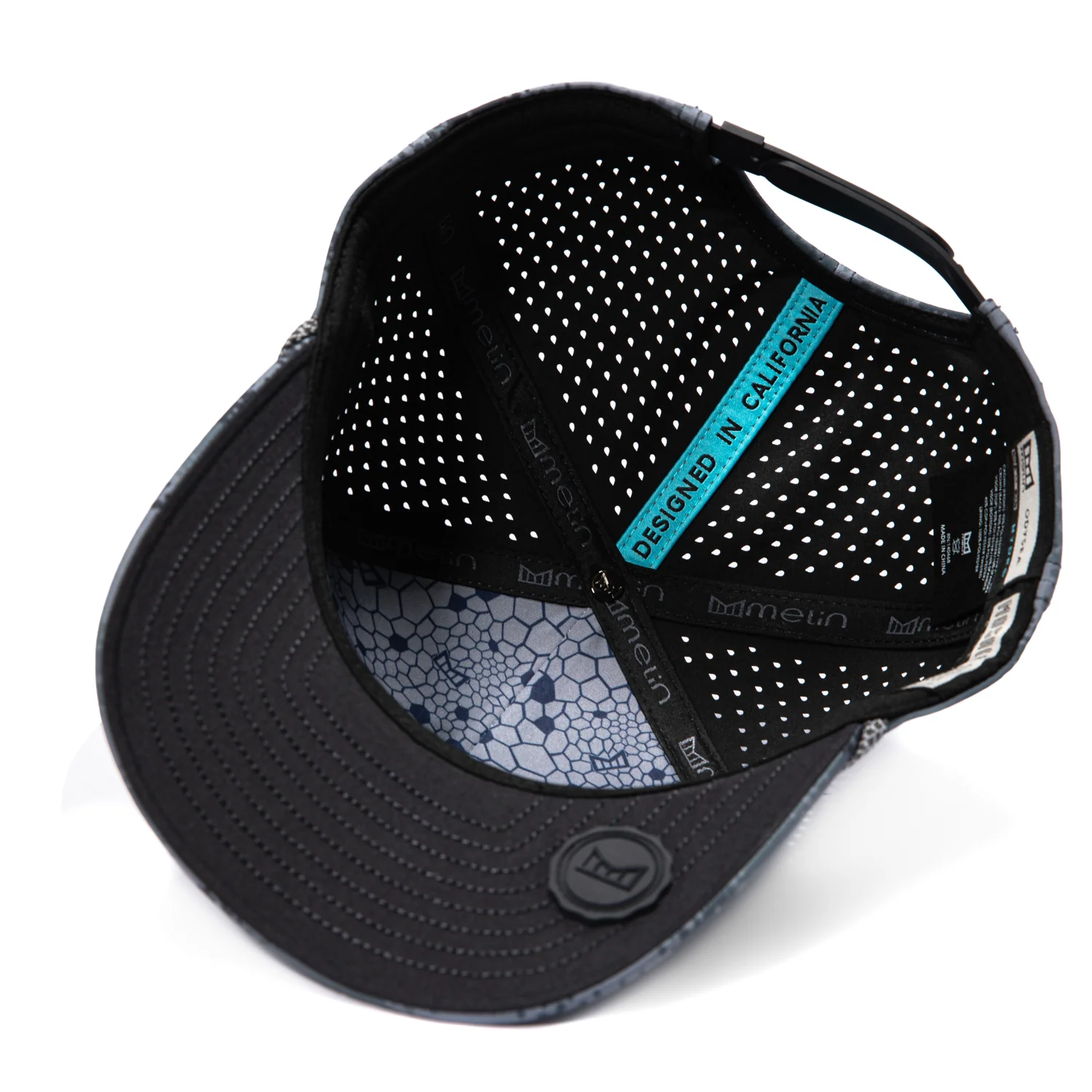 Melin Odysea Hydro Rope Mosaic Drift Snapback Hat - Grey, Graphite - Image 2