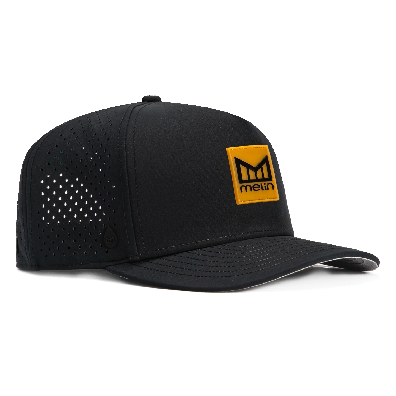 Melin Odysea Stacked Hydro Snapback Hat - Black, Brown