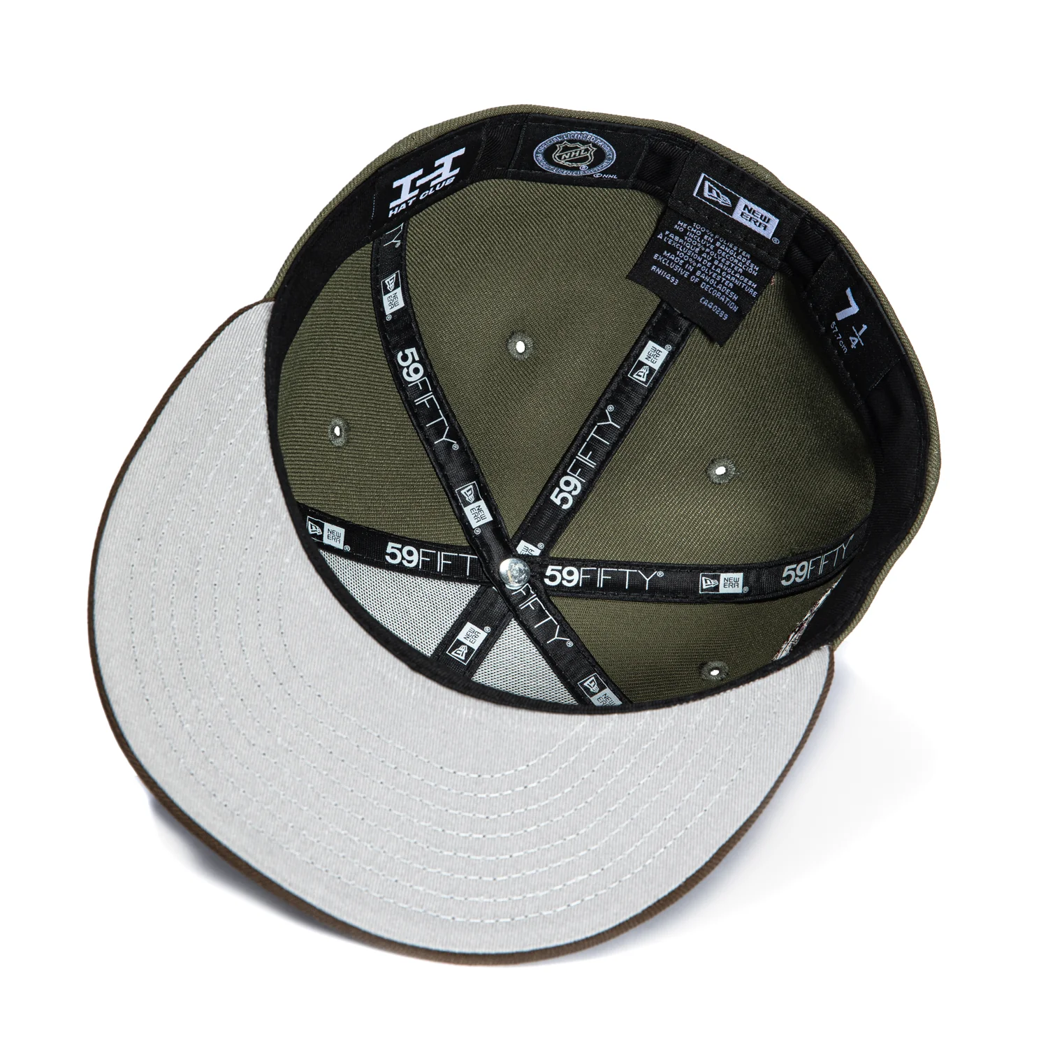 New Era 59Fifty Metallics Chicago Blackhawks Chicago Stadium Patch Hat - Olive, Brown - Image 2