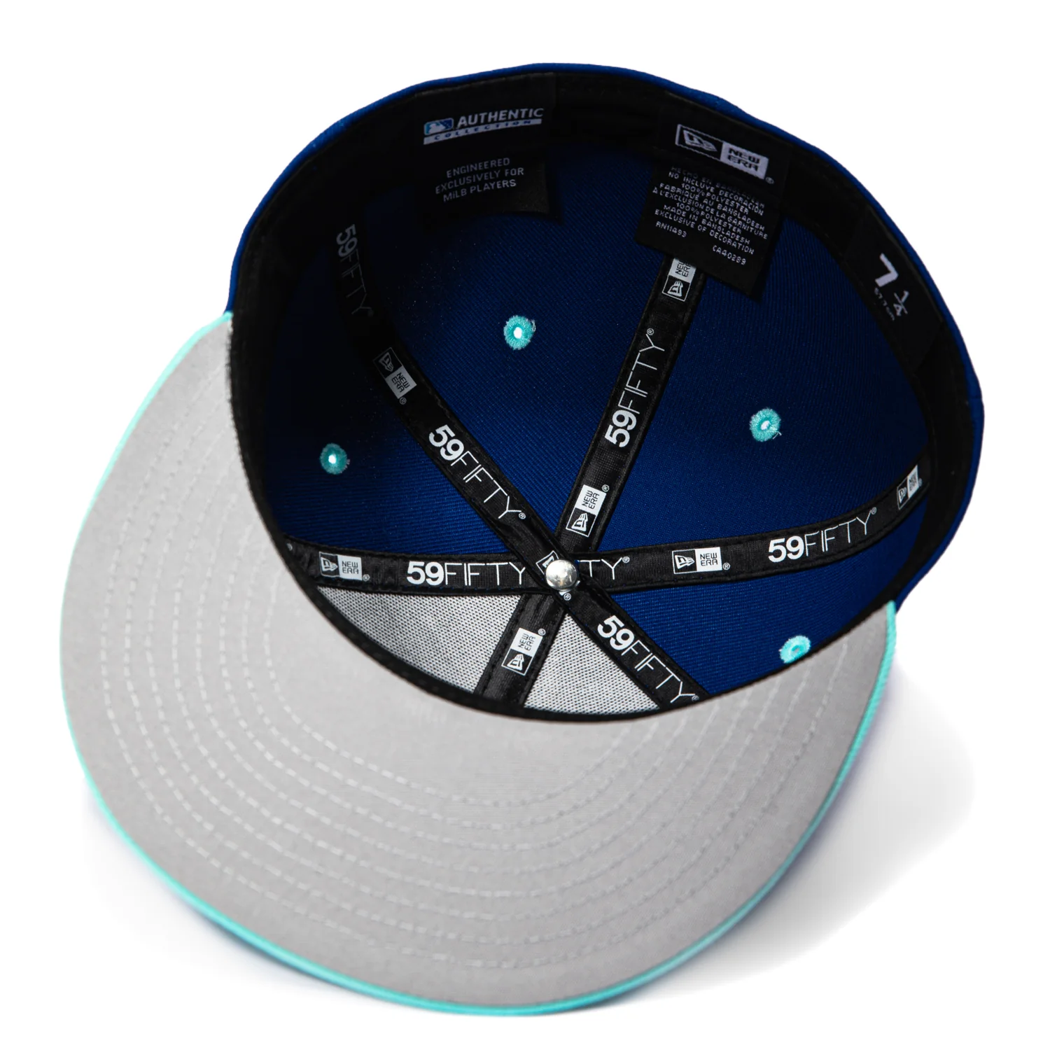 New Era 59Fifty Eerie Wearies Beloit Hat - Royal, Mint - Image 2