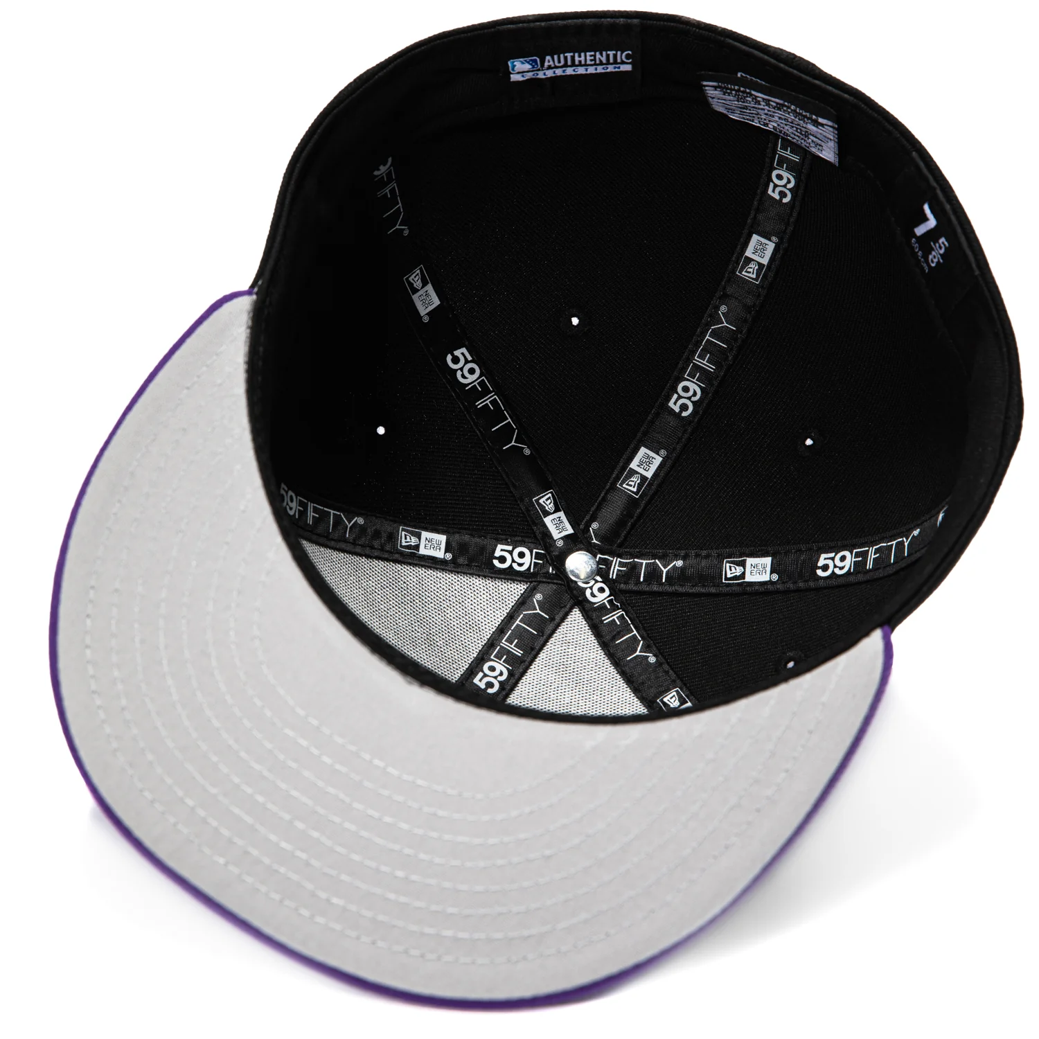 New Era 59Fifty Erie SeaWolves Moon Mammoth Hat - Black, Purple - Image 2
