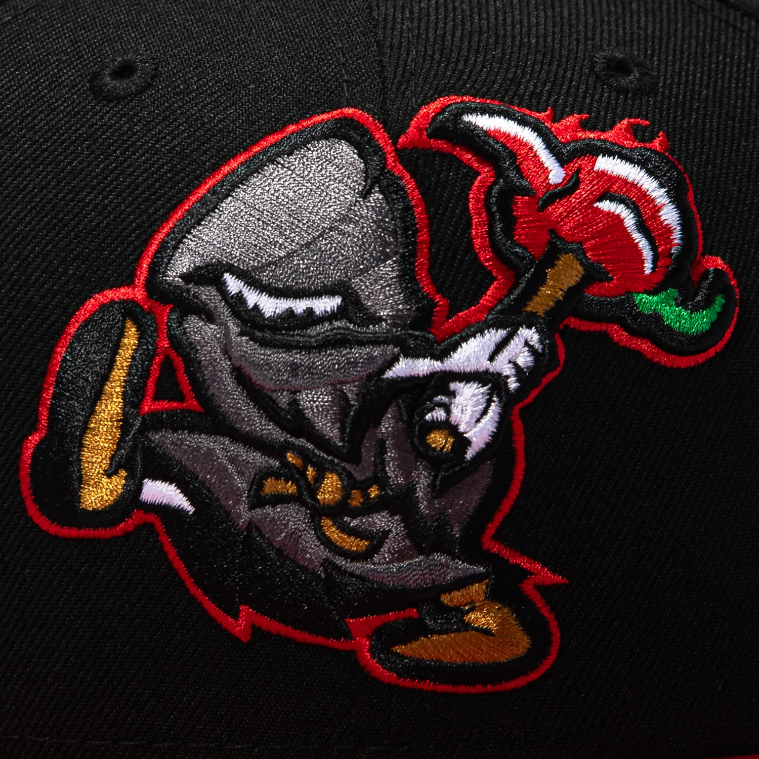 New Era 59Fifty Winston Salem Dash Reapers Hat - Black, Red - Image 4