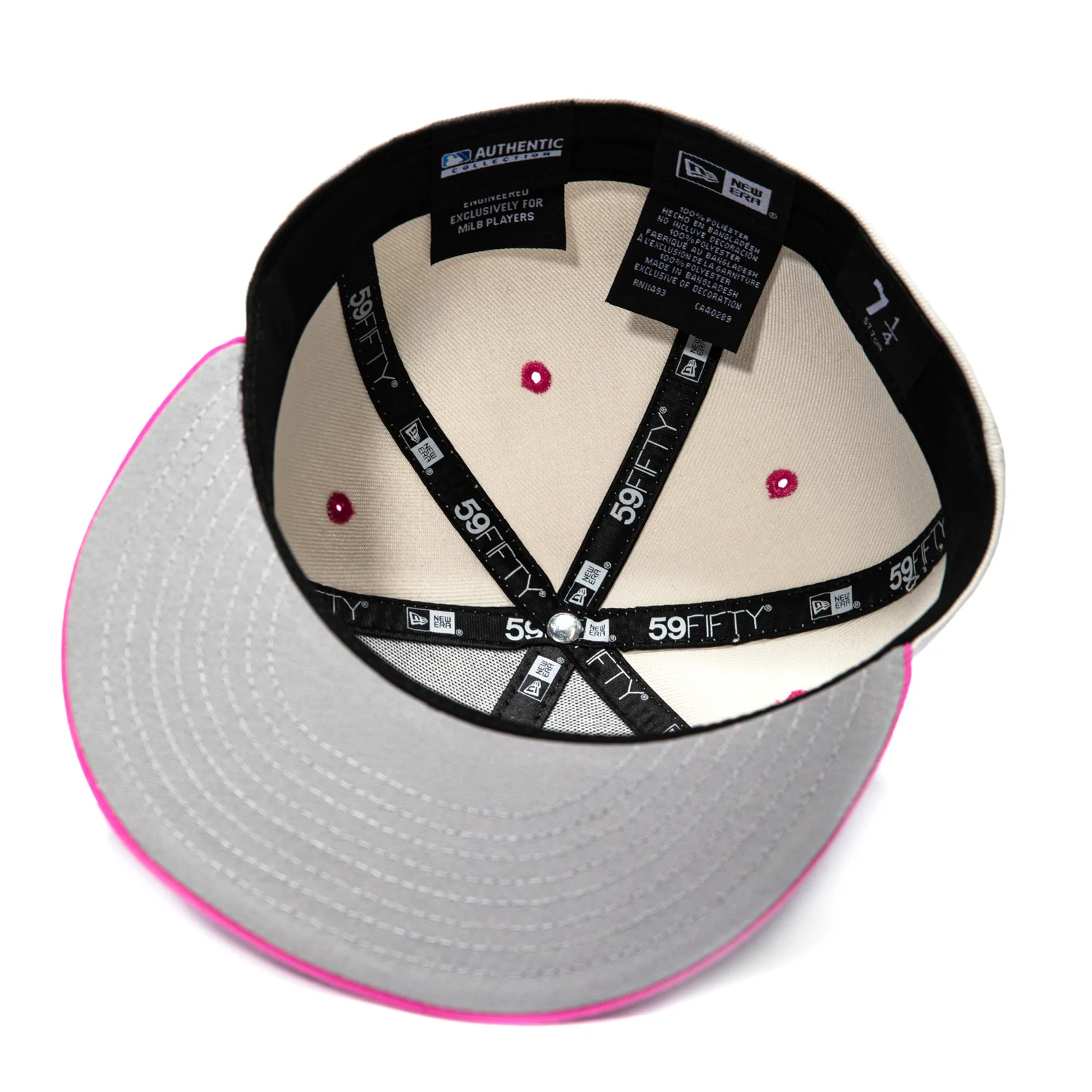 New Era 59Fifty Augusta Green Jackets Soul Rail Hat - Navy, White, Magenta - Image 2