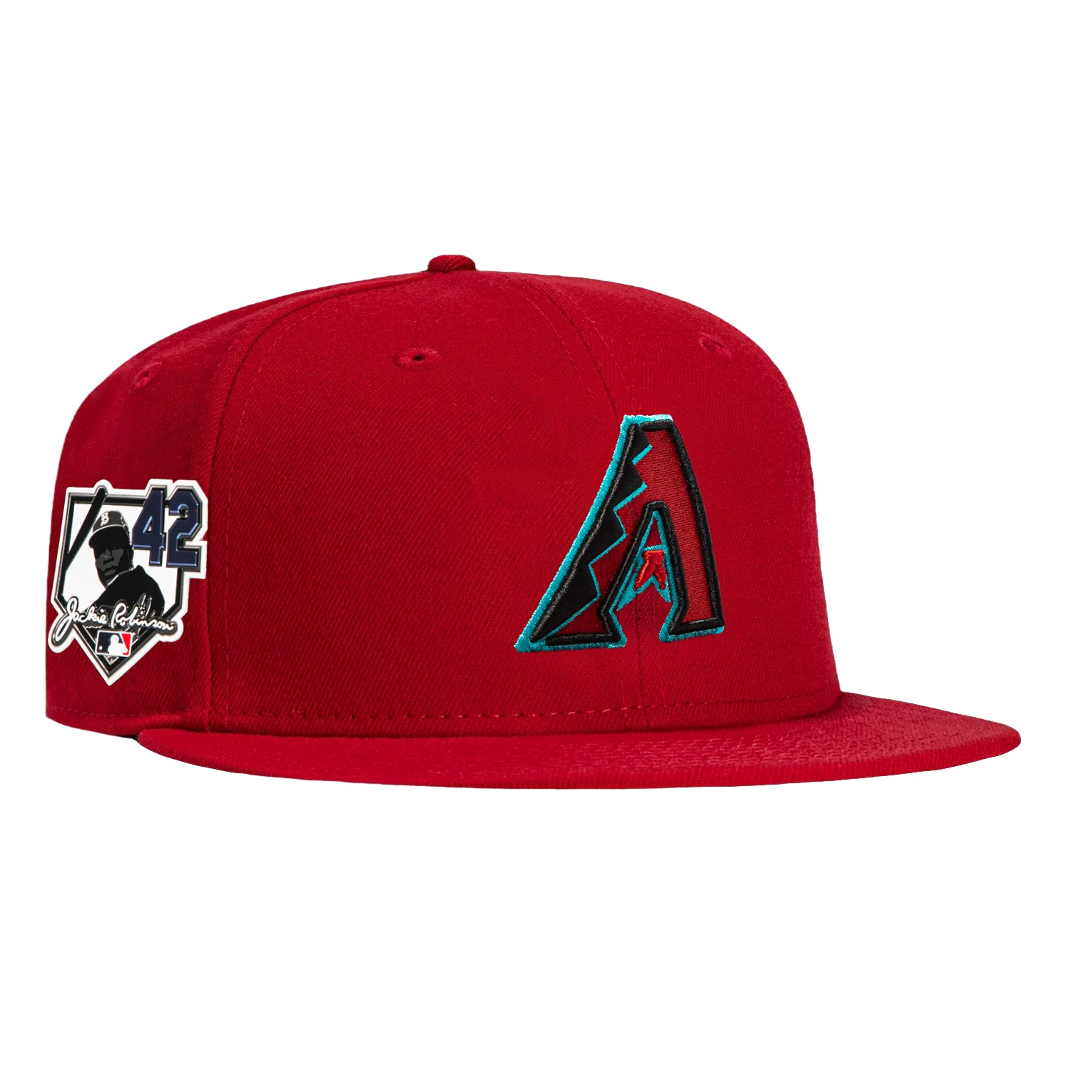 New Era 59Fifty Arizona Diamondbacks 42 Jackie Robinson Patch Hat - Sedona Red