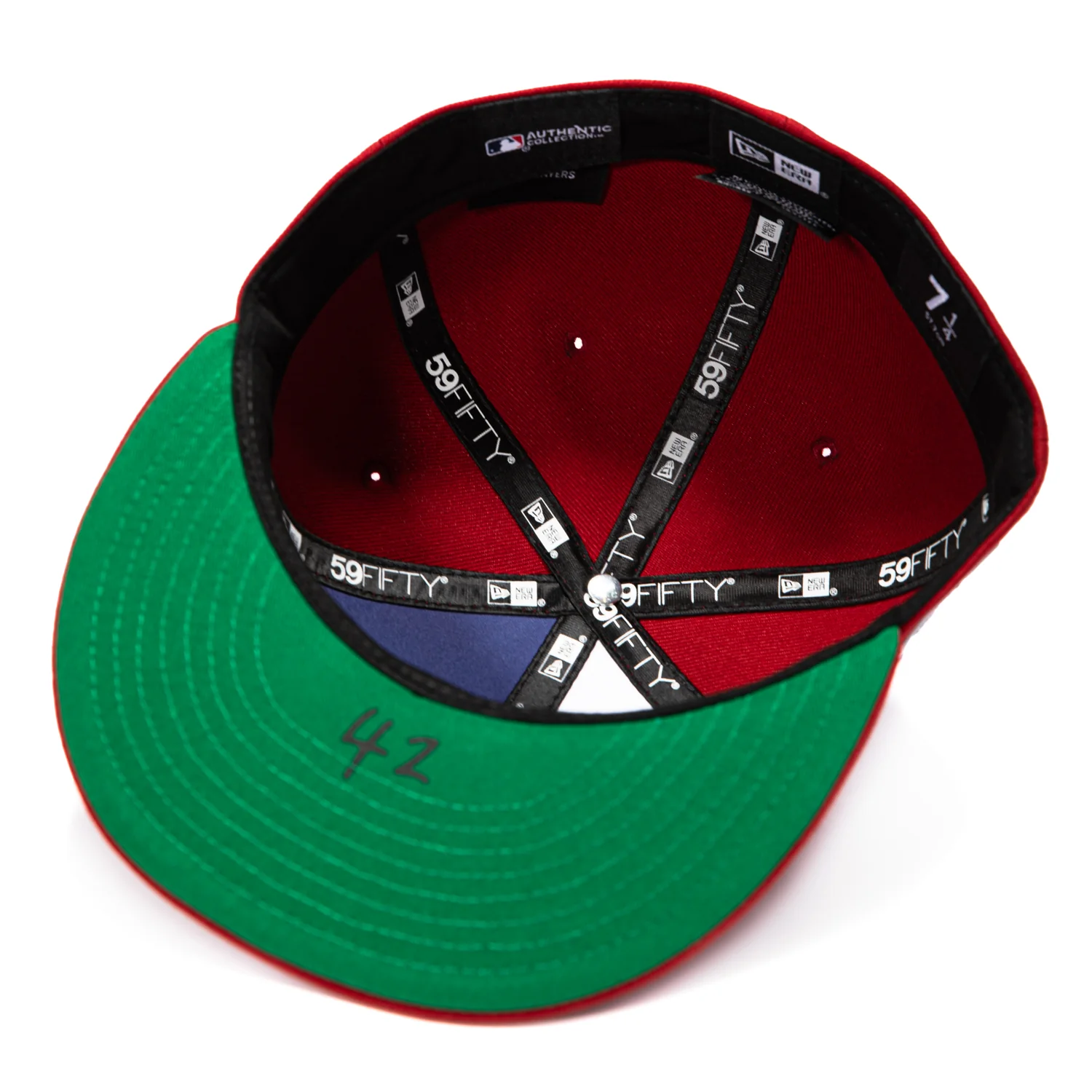 New Era 59Fifty Arizona Diamondbacks 42 Jackie Robinson Patch Hat - Sedona Red - Image 2