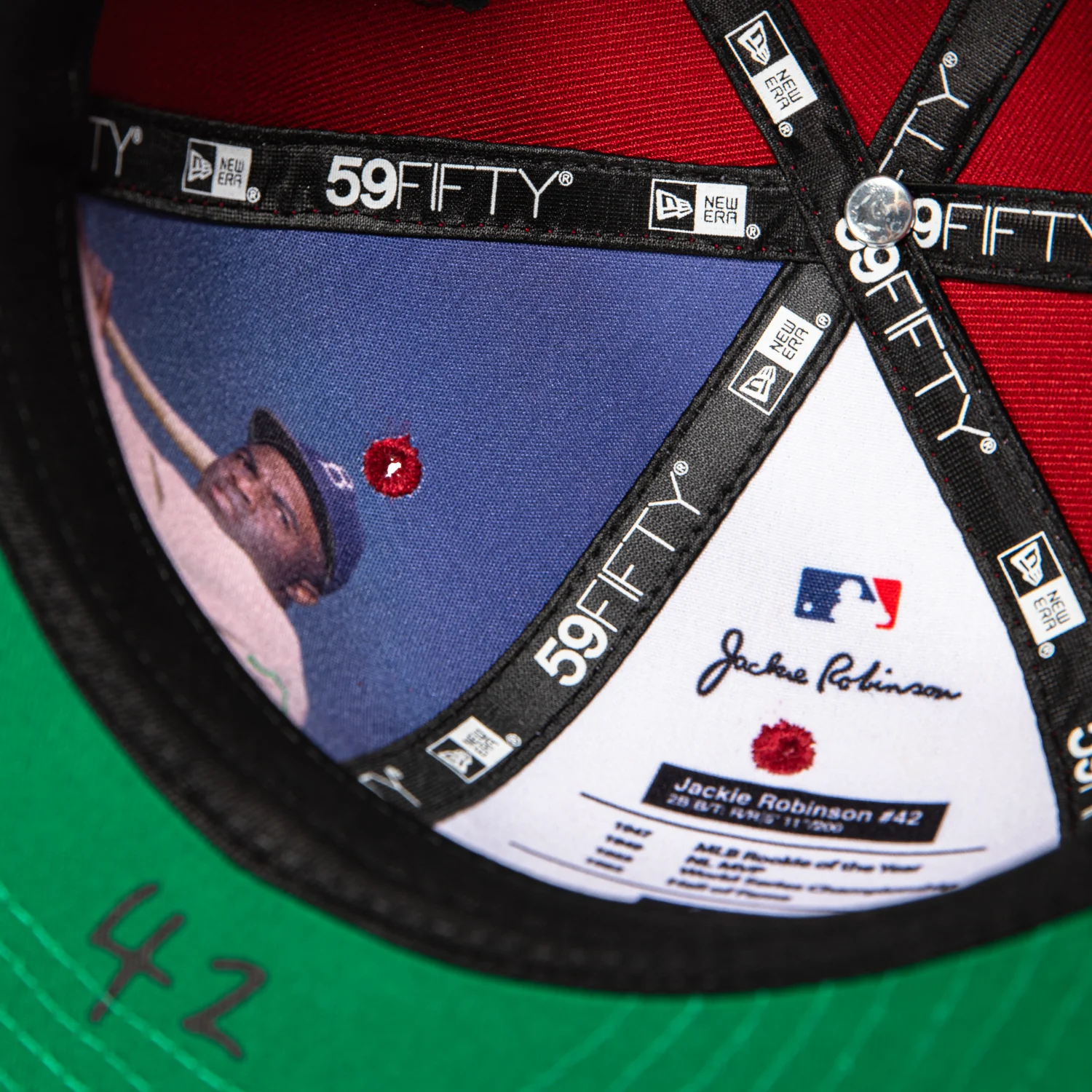 New Era 59Fifty Arizona Diamondbacks 42 Jackie Robinson Patch Hat - Sedona Red - Image 6