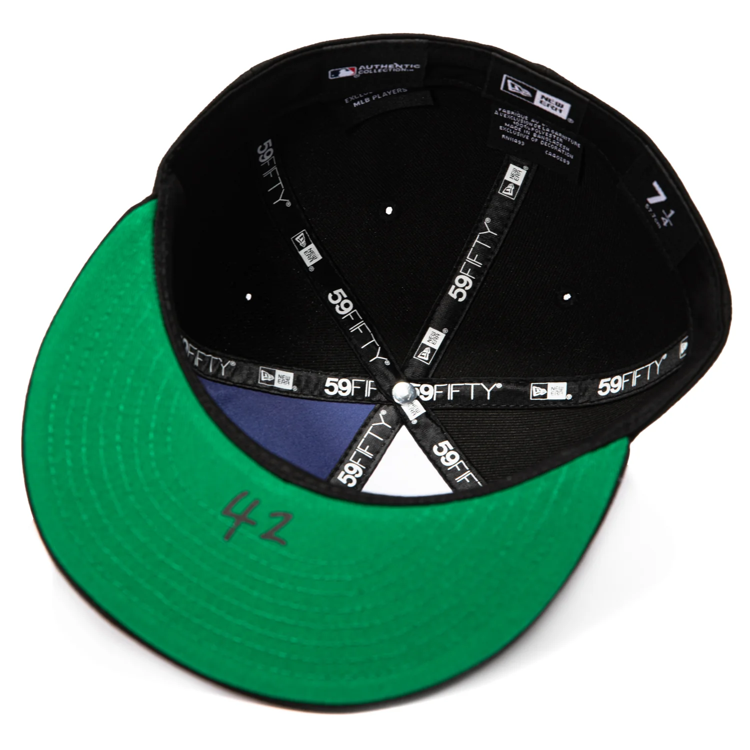New Era 59Fifty San Francisco Giants 42 Jackie Robinson Patch Hat - Black - Image 2