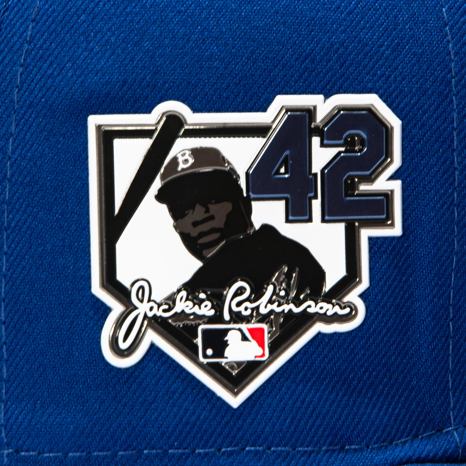 New Era 59Fifty New York Mets 42 Jackie Robinson Patch Hat - Royal - Image 5