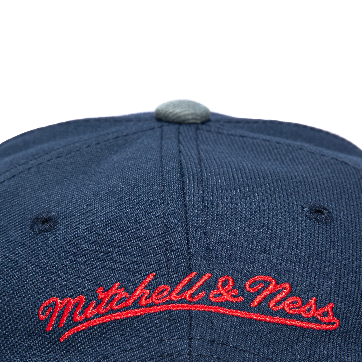 Mitchell & Ness Pro Pinch Los Angeles Clippers 10th Anniversary Patch Snapback Hat - Navy, Grey - Image 5