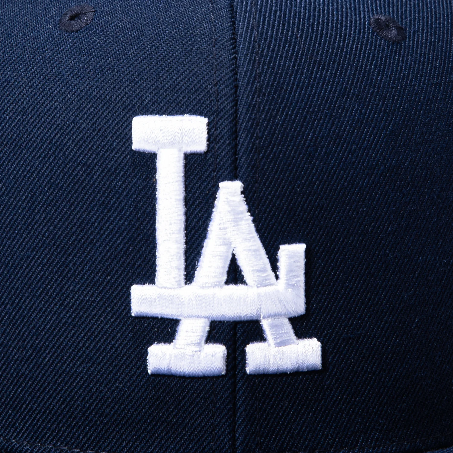 Mitchell & Ness Original Los Angeles Dodgers Snapback Hat - Navy, White - Image 3