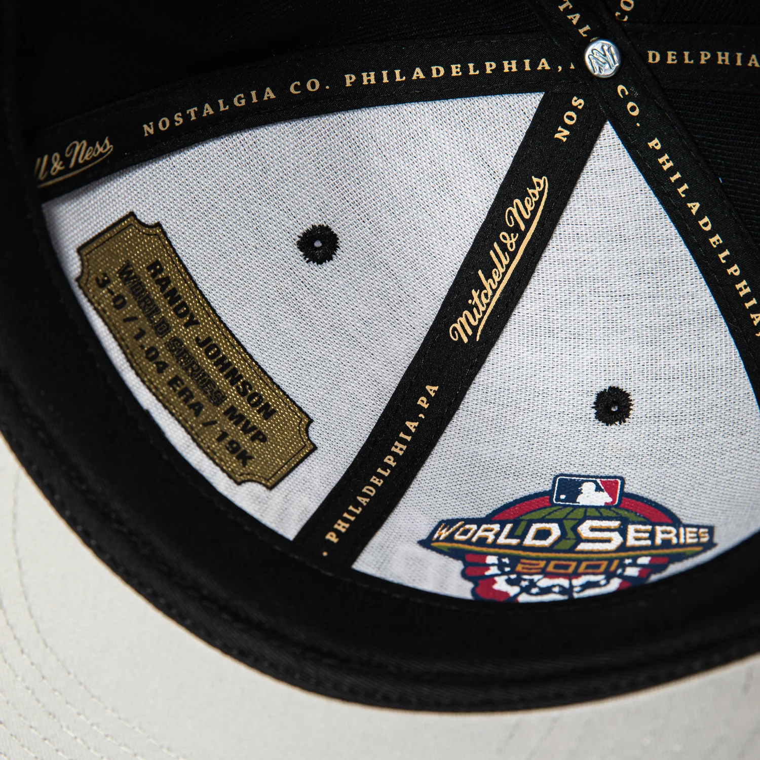 Mitchell & Ness Legends Arizona Diamondbacks 51 Randy Johnson Patch Hat - Black - Image 7