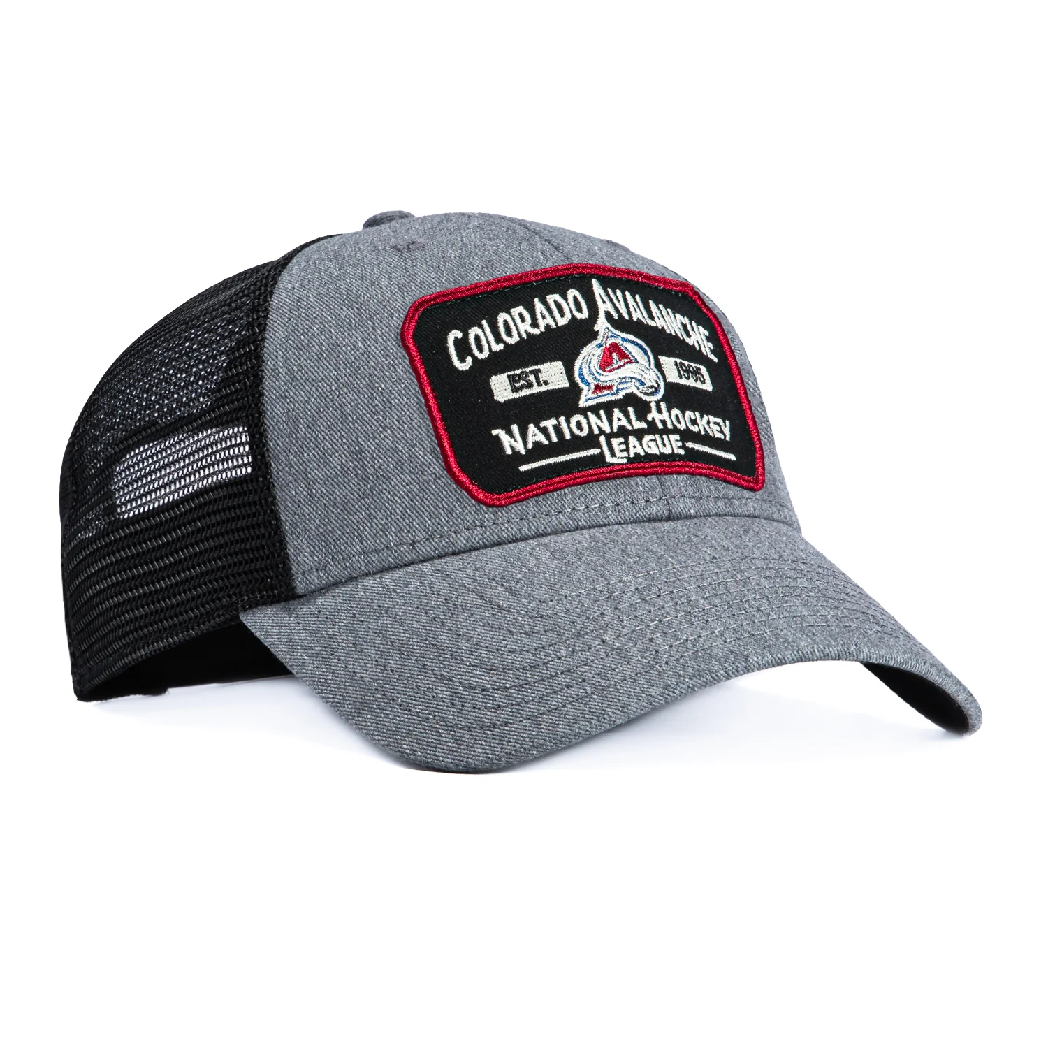 47 Brand MVP Colorado Avalanche Est. 1995 Patch Trucker Snapback Hat - Charcoal