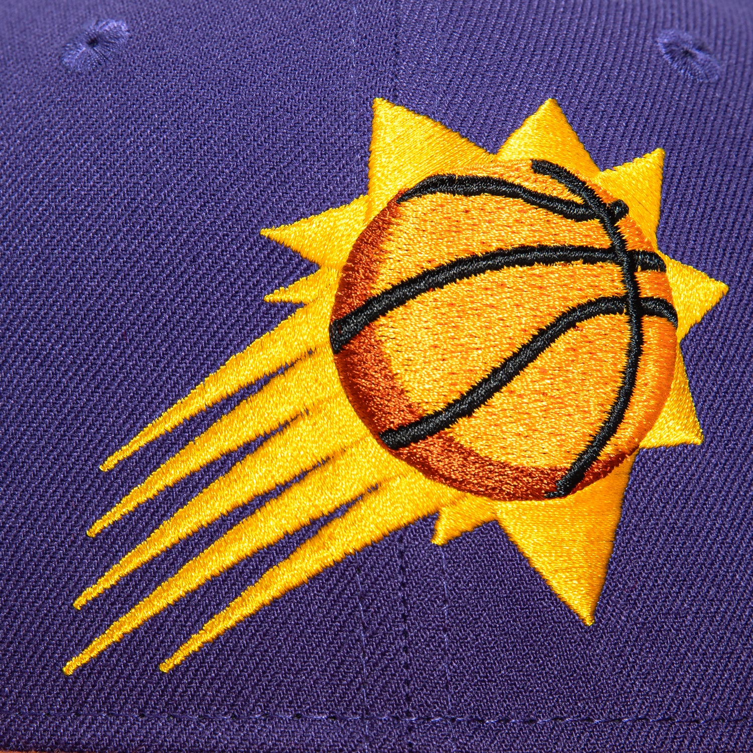 New Era 59Fifty Phoenix Suns 2009 All Star Game Patch Hat - Purple, Burnt Orange - Image 4