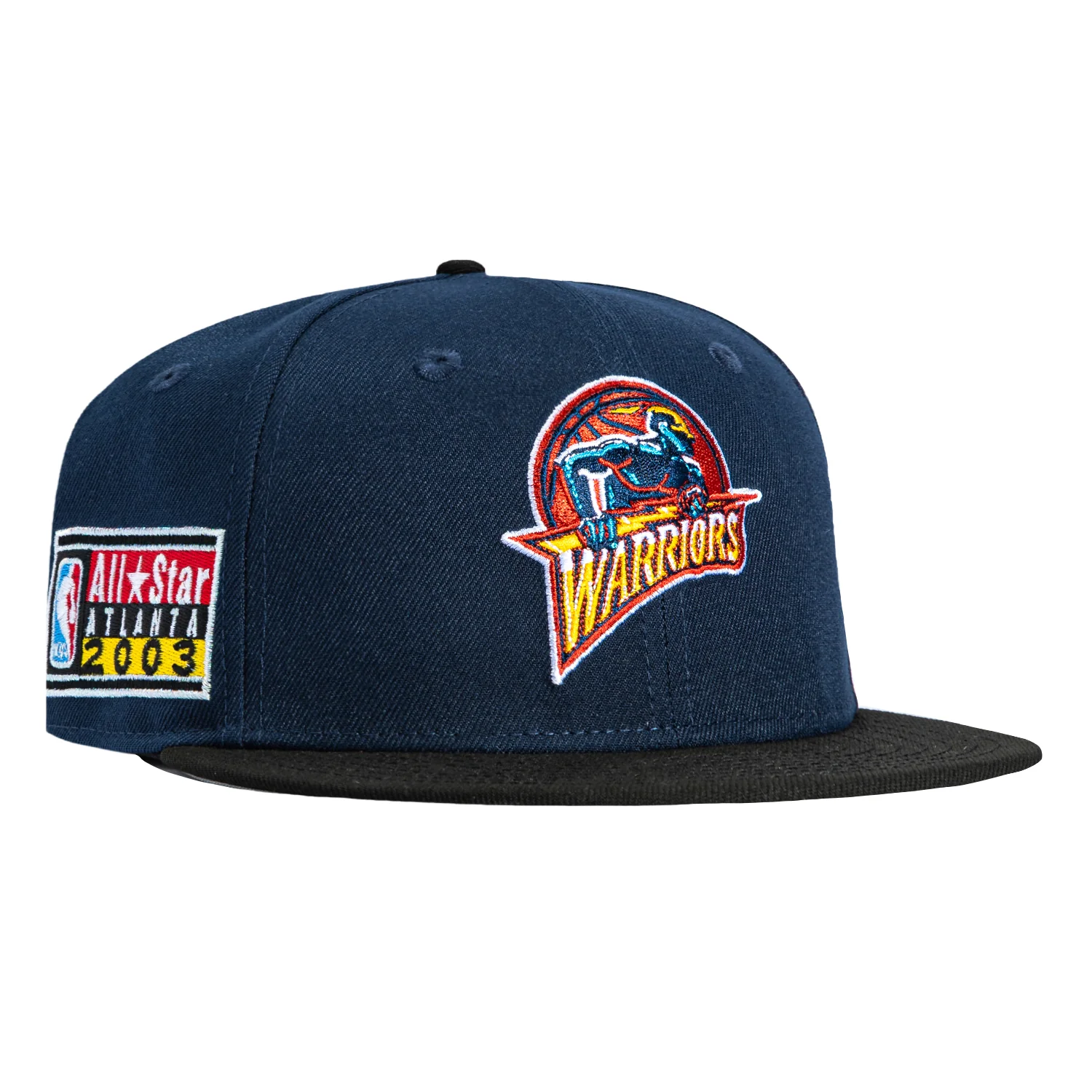 New Era 59Fifty Golden State Warriors 2003 All Star Game Patch Hat - Navy, Black
